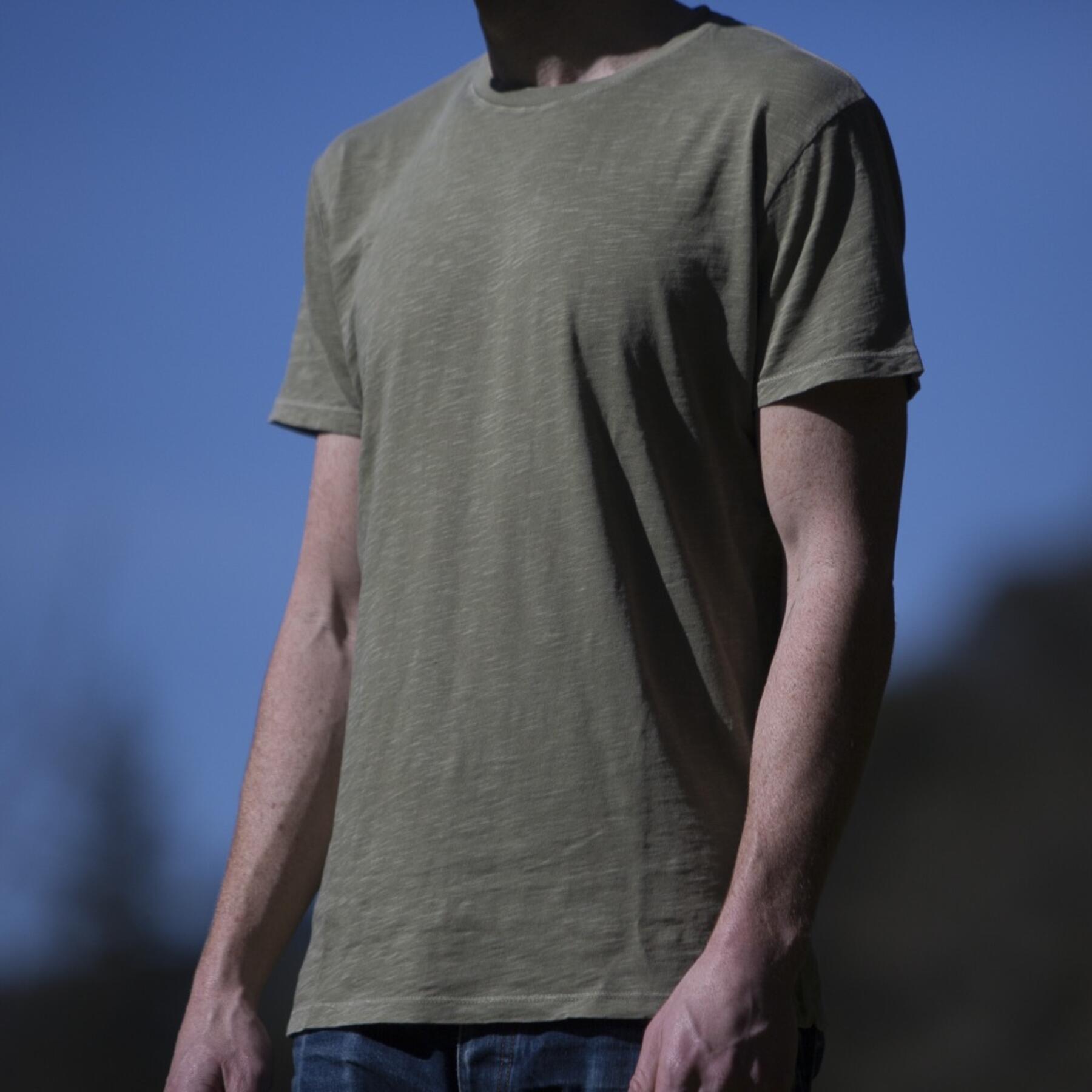 gustin slub cotton t-shirt 2pk (stone, army)