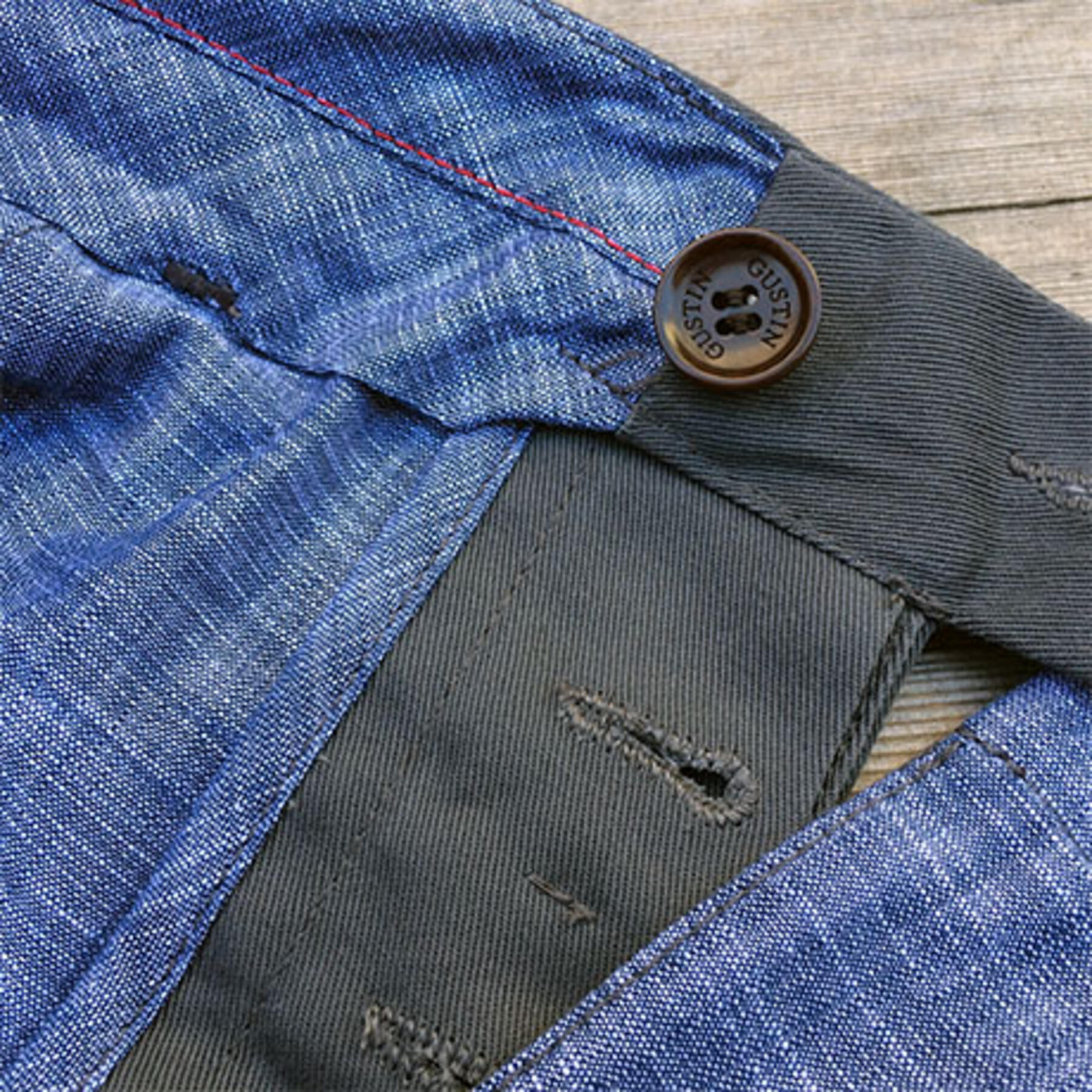 gustin #126 army linen chino