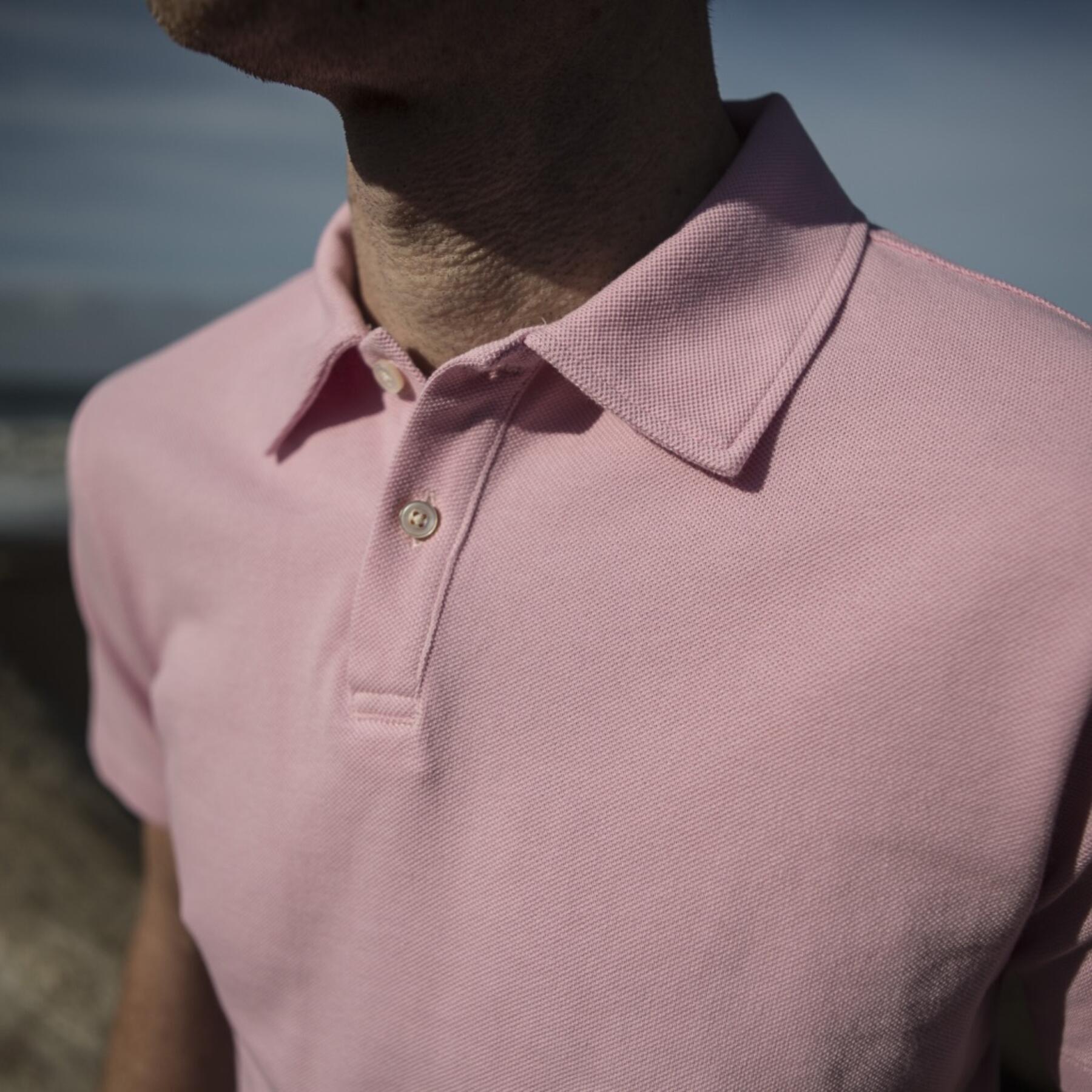 gustin japan pique polo pink