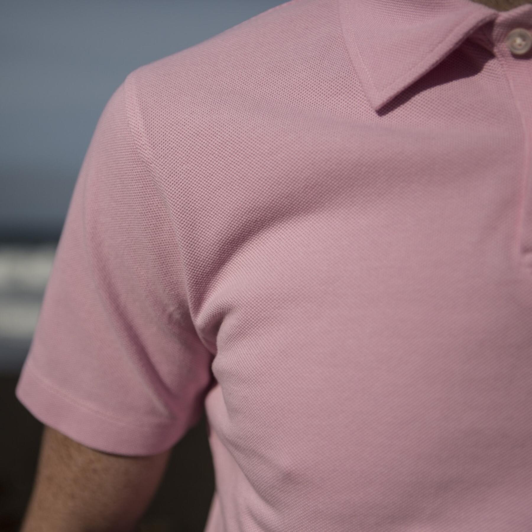 gustin japan pique polo pink
