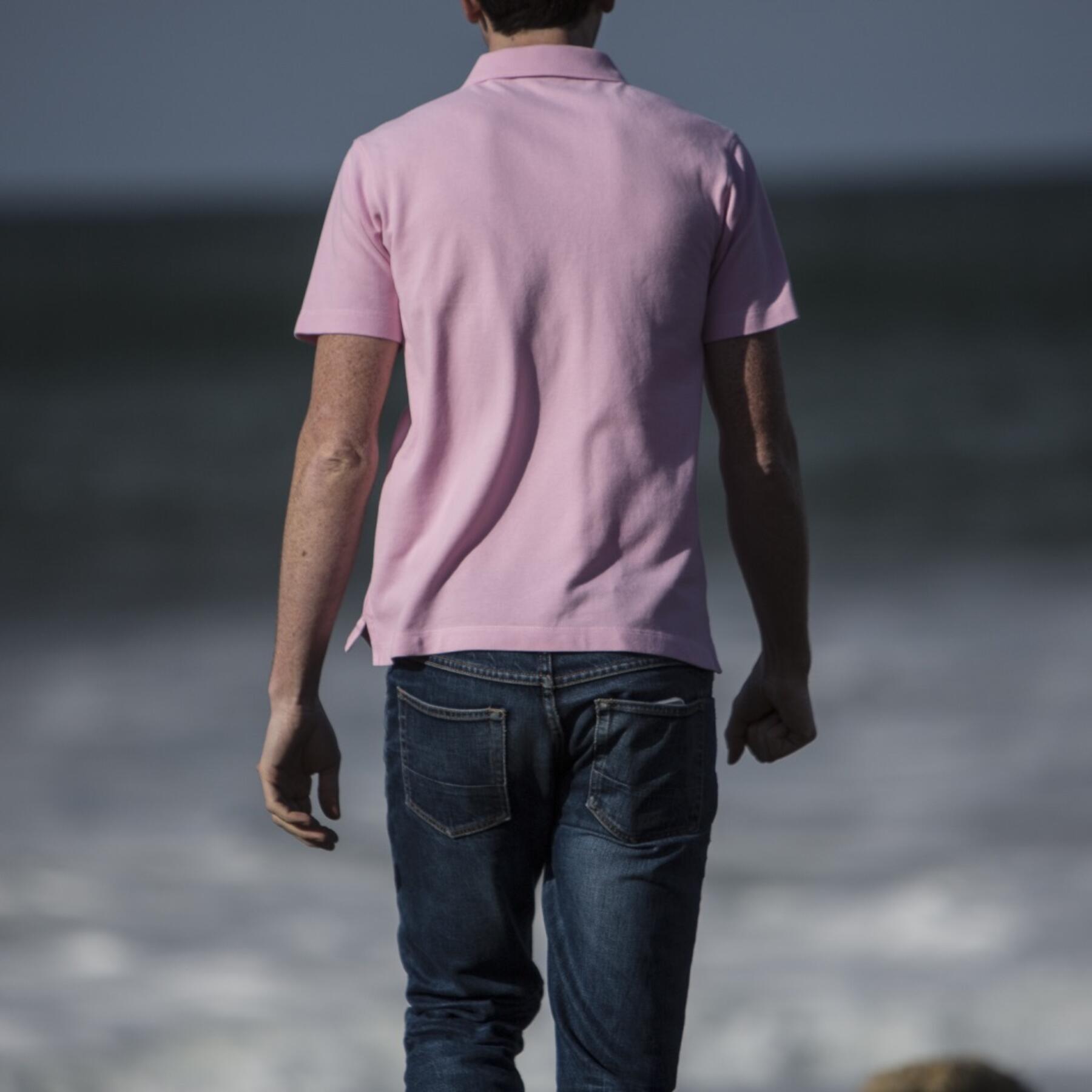 gustin japan pique polo pink