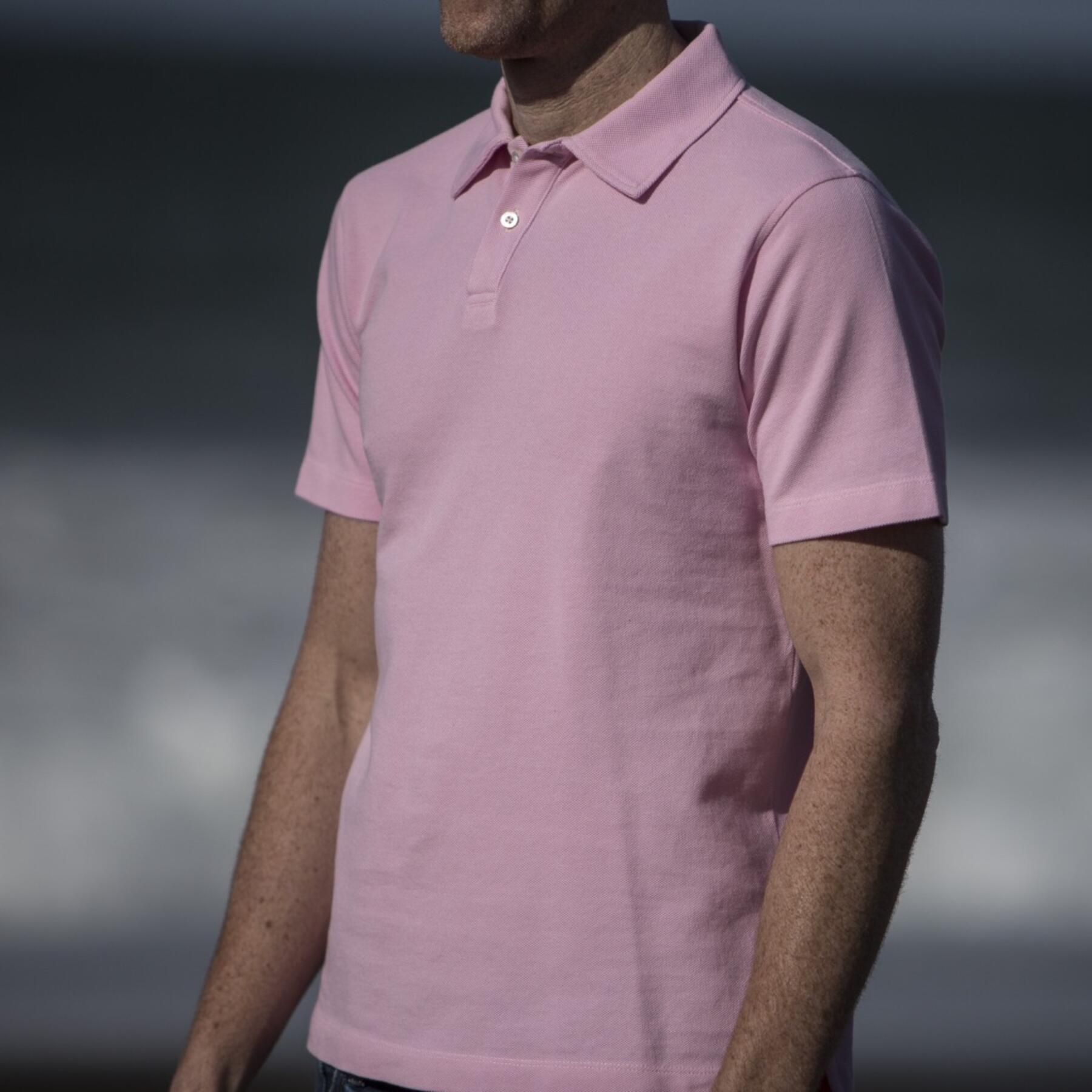 gustin japan pique polo pink