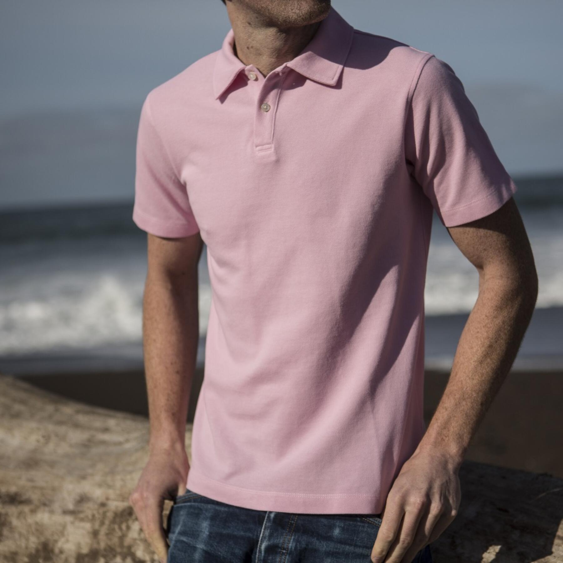 gustin japan pique polo pink