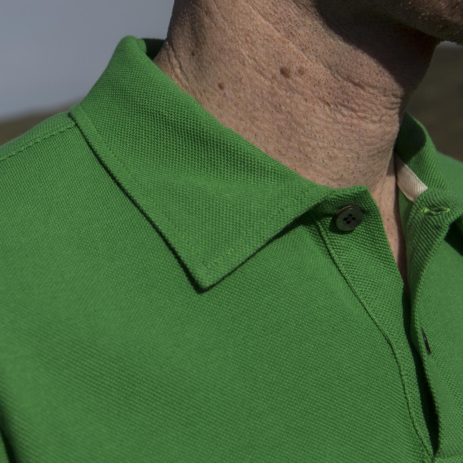 gustin japan pique polo kelly green