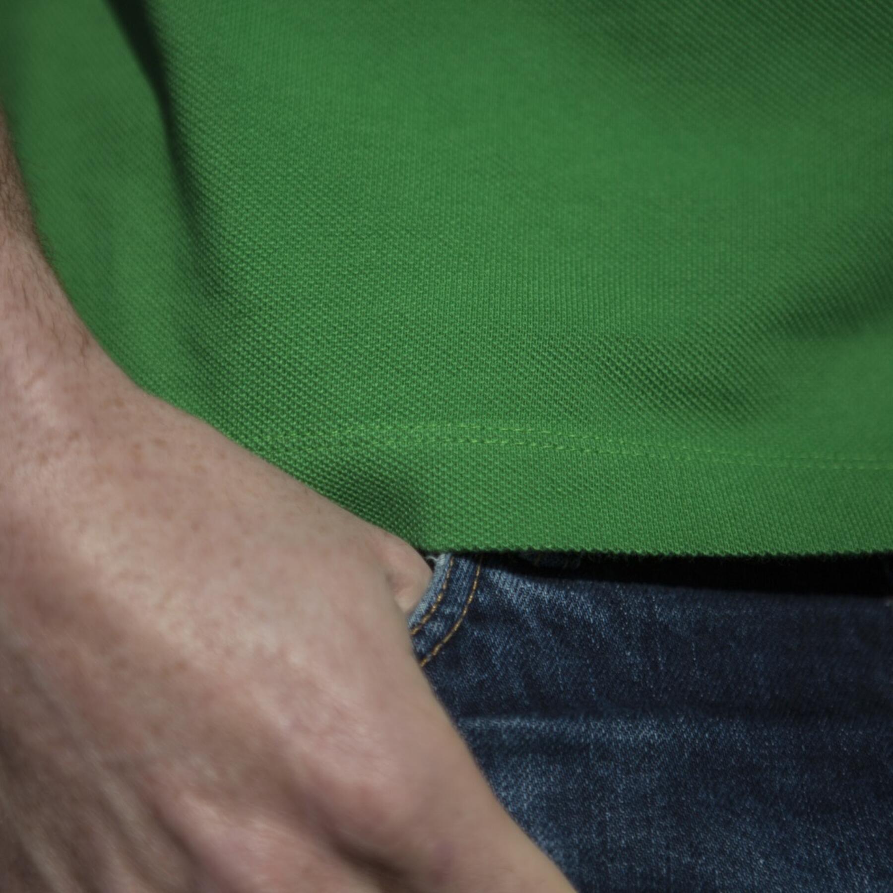 gustin japan pique polo kelly green