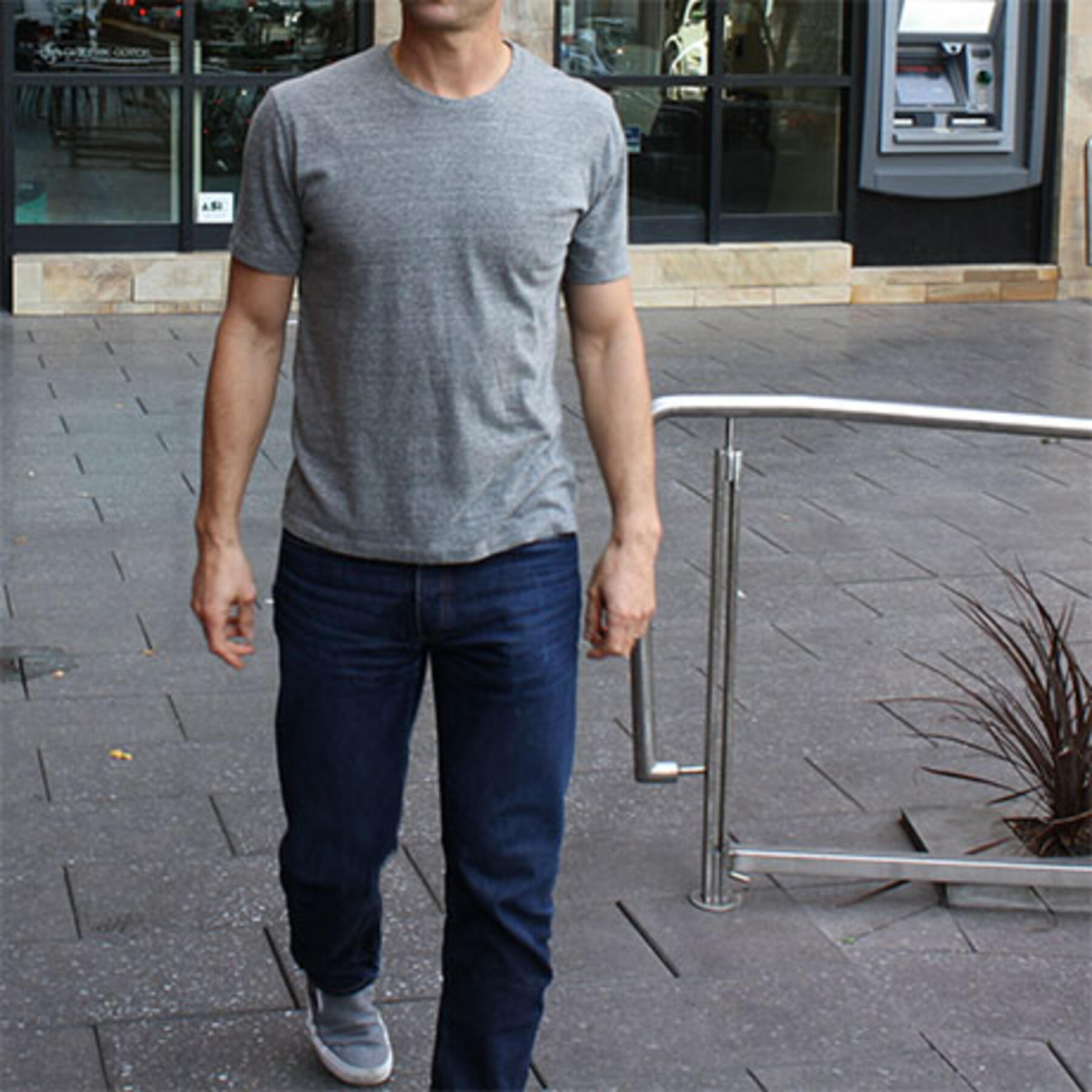 gustin usa t-shirt heather grey
