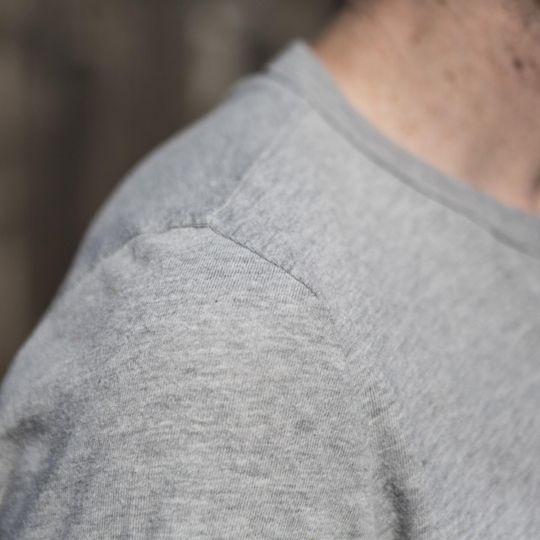 gustin short sleeve henley - heather grey