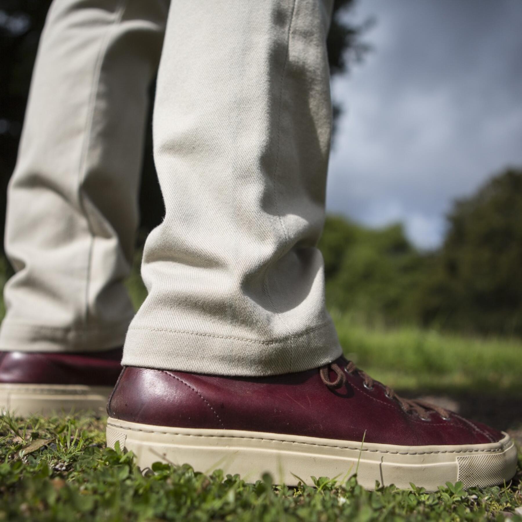 gustin #105 khaki military twill chinos