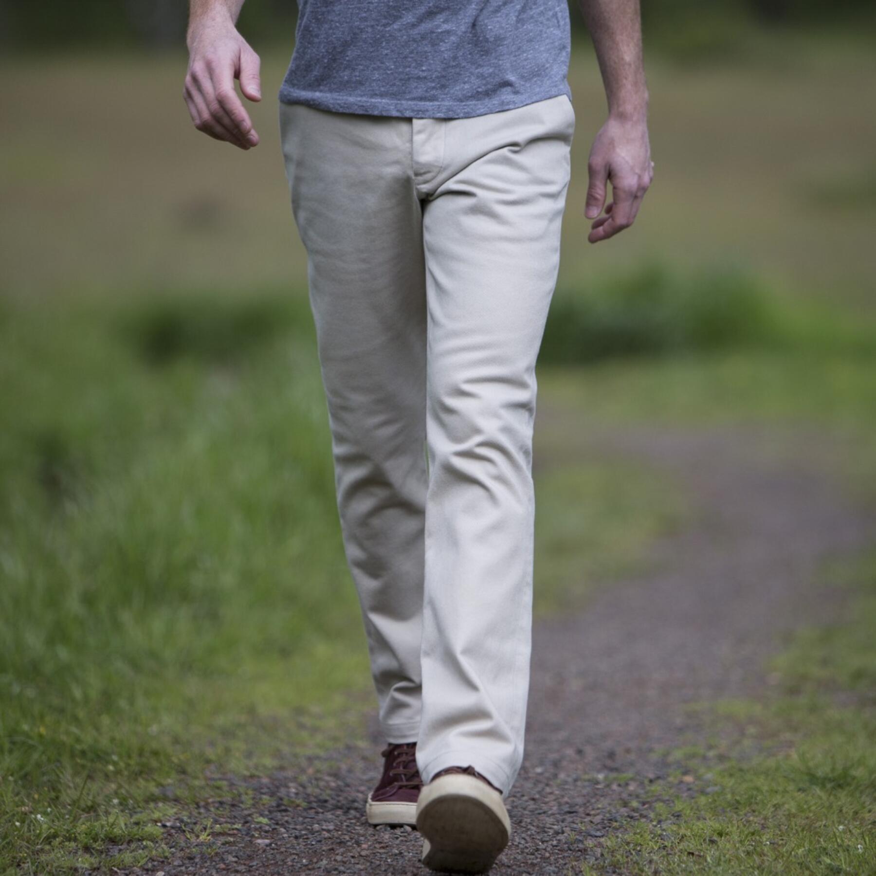 gustin #105 khaki military twill chinos