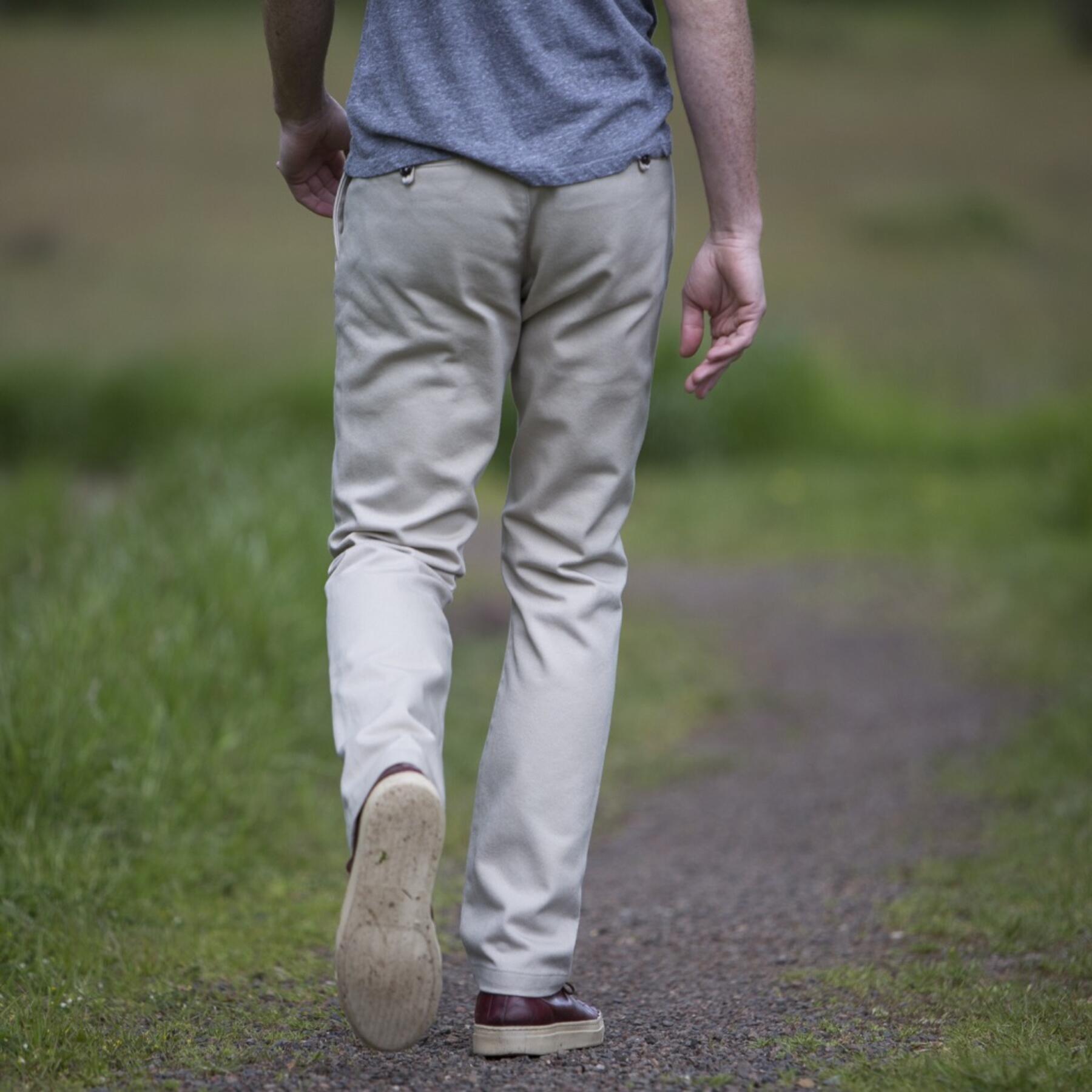gustin #105 khaki military twill chinos