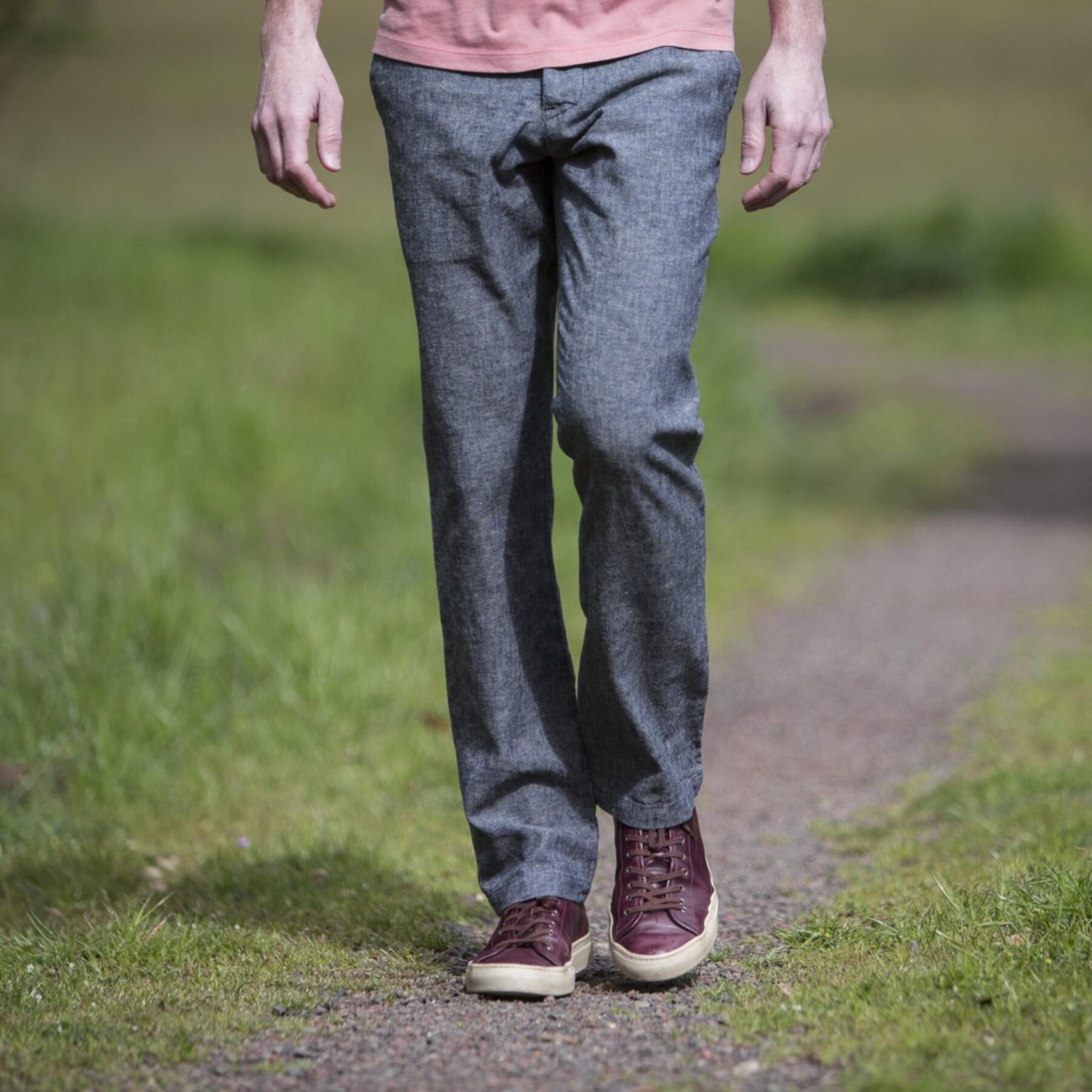 gustin #129 japan linen chambray chino