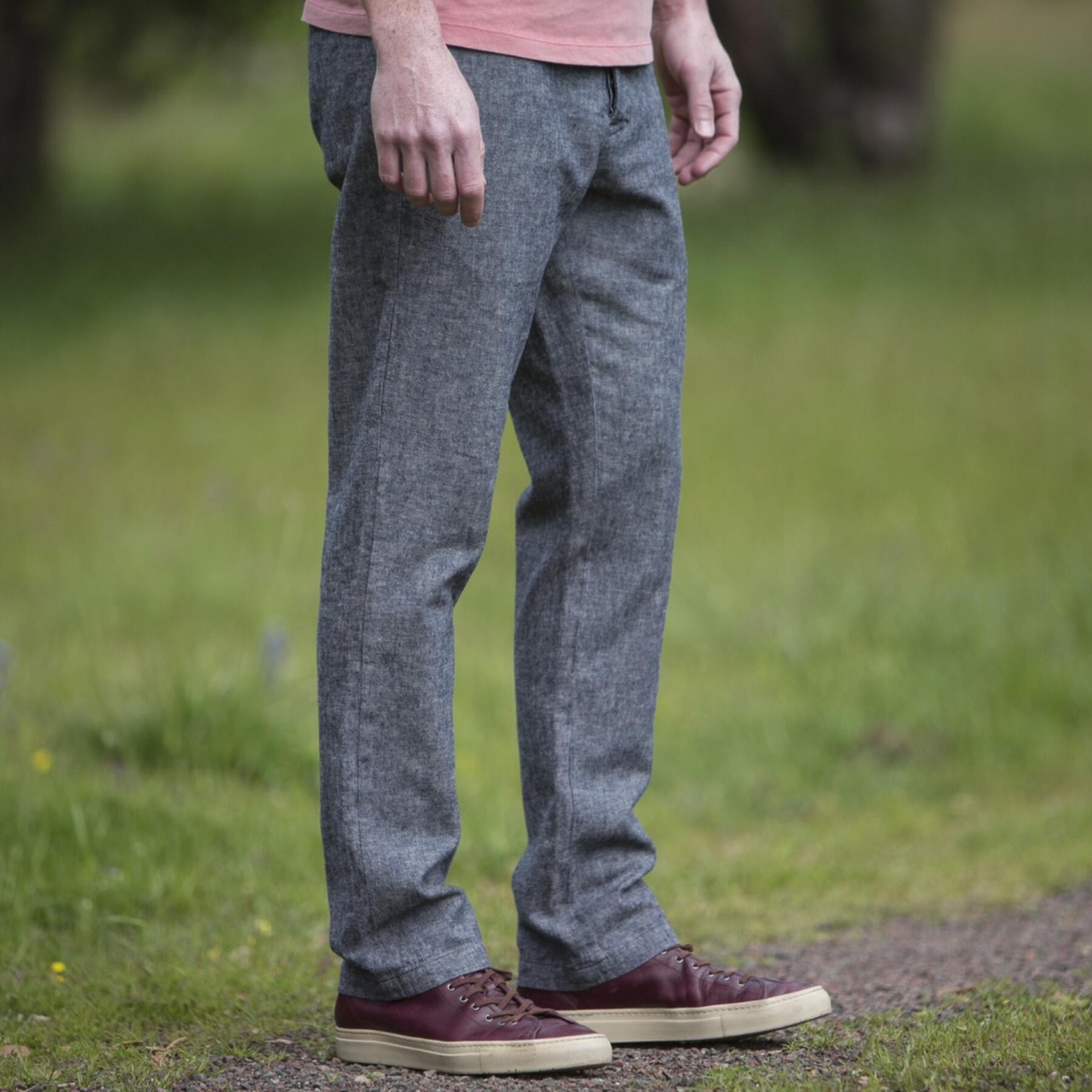 gustin #129 japan linen chambray chino