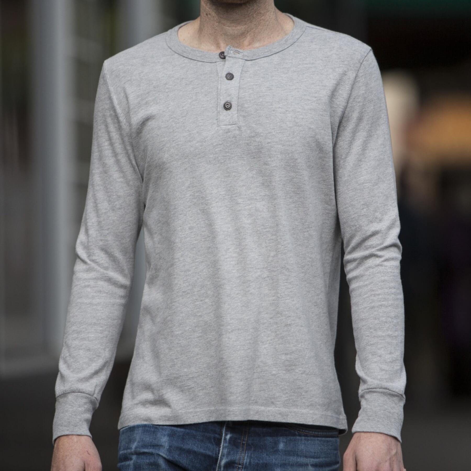 gustin heather grey henley