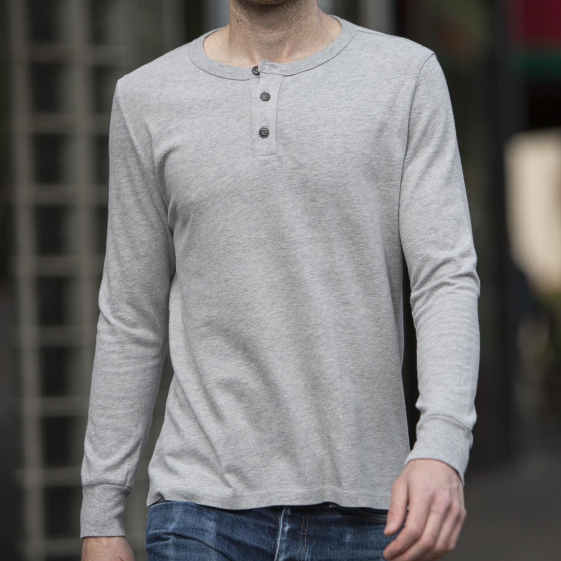 gustin heather grey henley