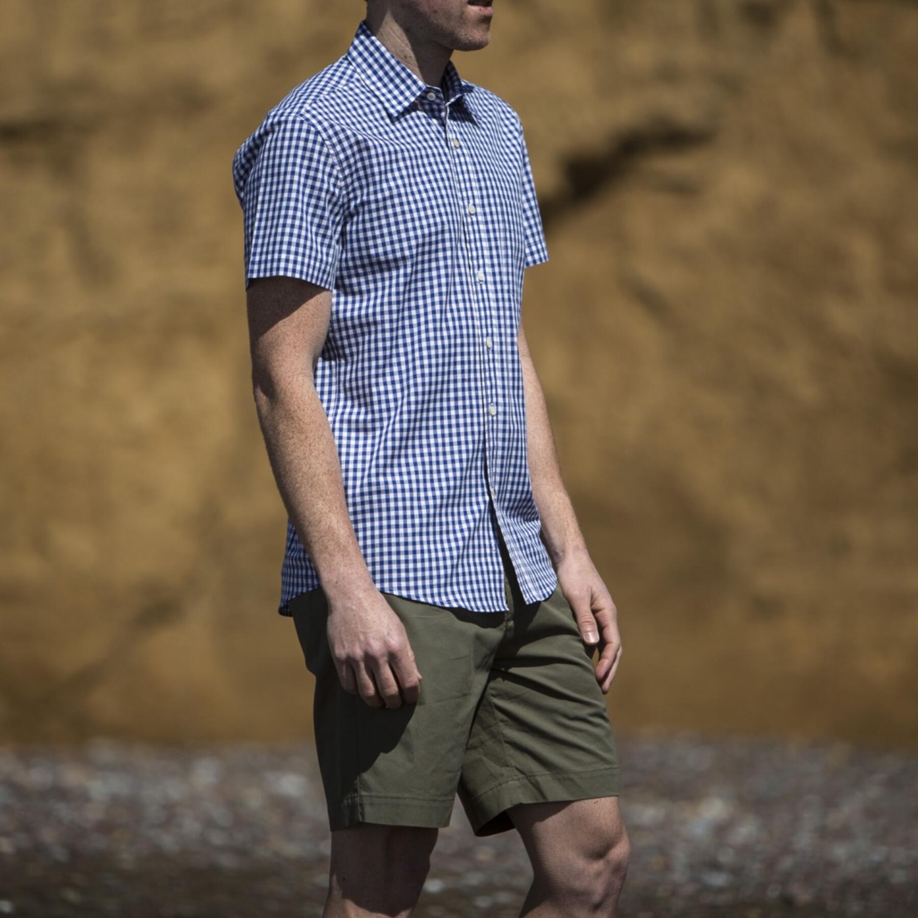 gustin #66 short sleeve royal gingham