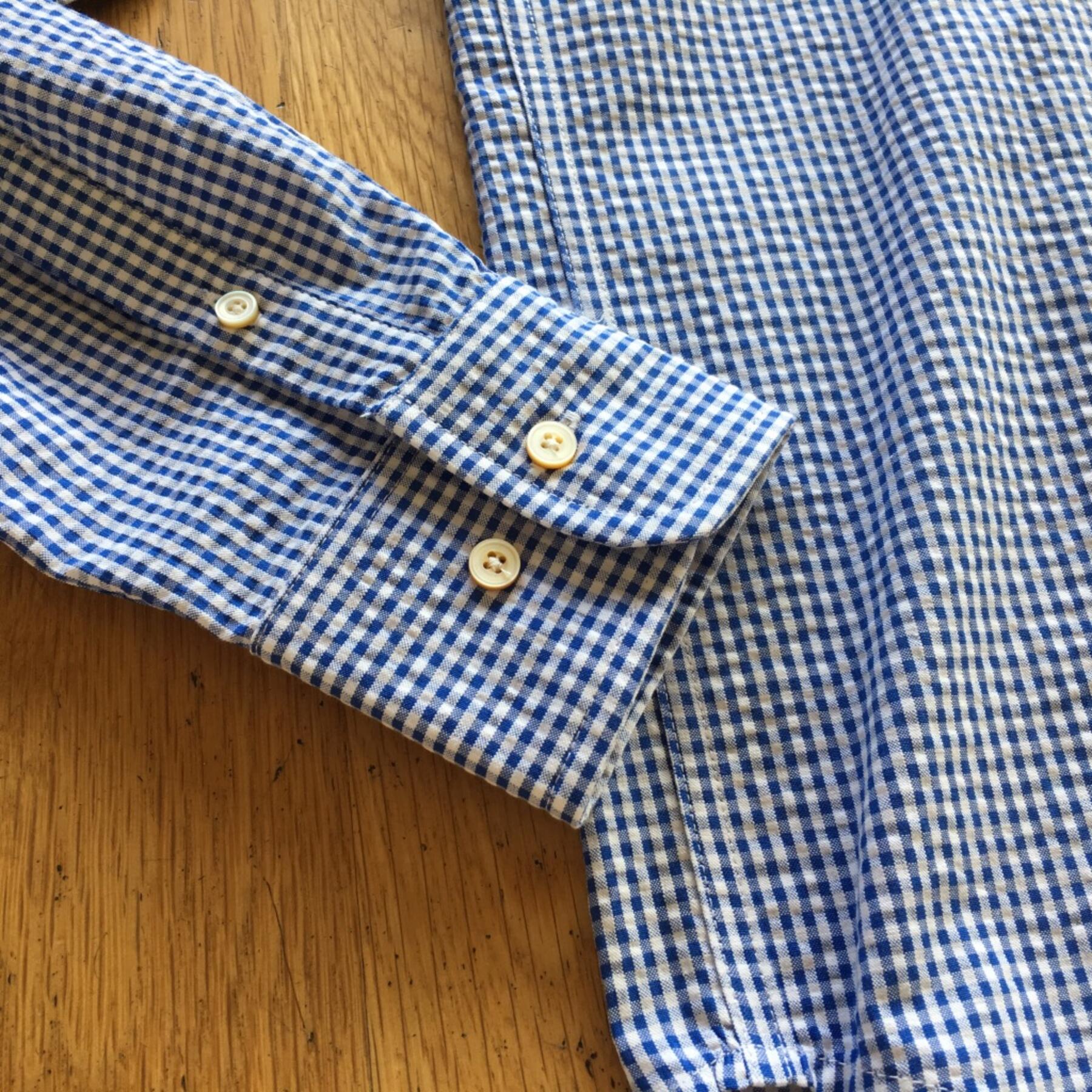 gustin #513 royal gingham seersucker