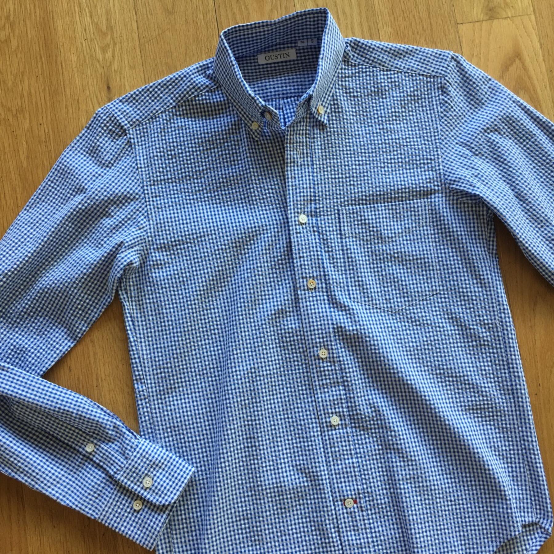 gustin #513 royal gingham seersucker