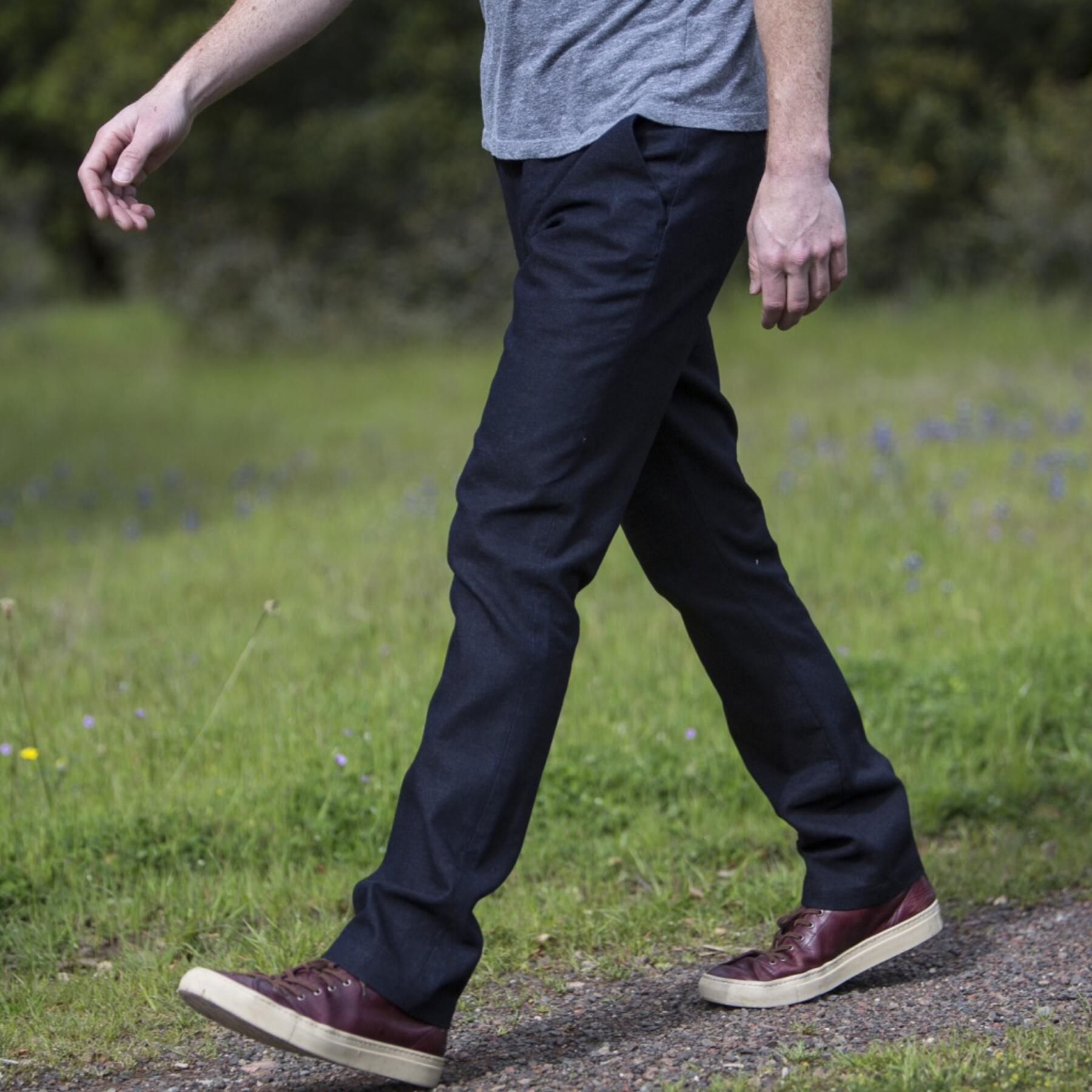 gustin #106 cone indigo canvas chino