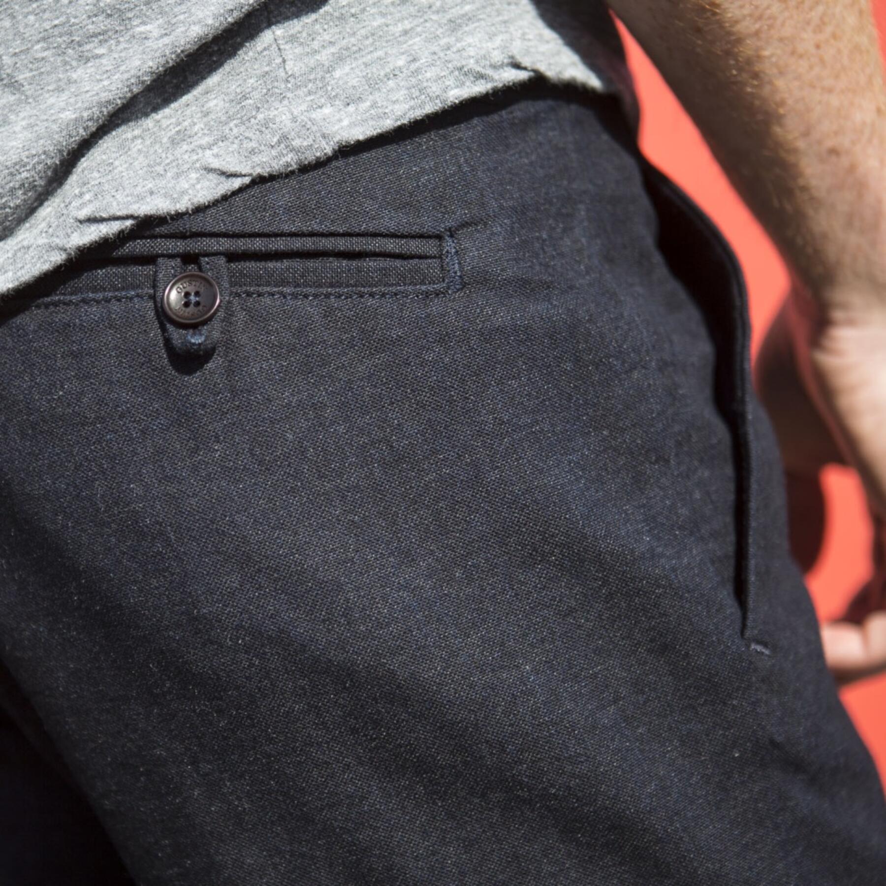 gustin #106 cone indigo canvas chino