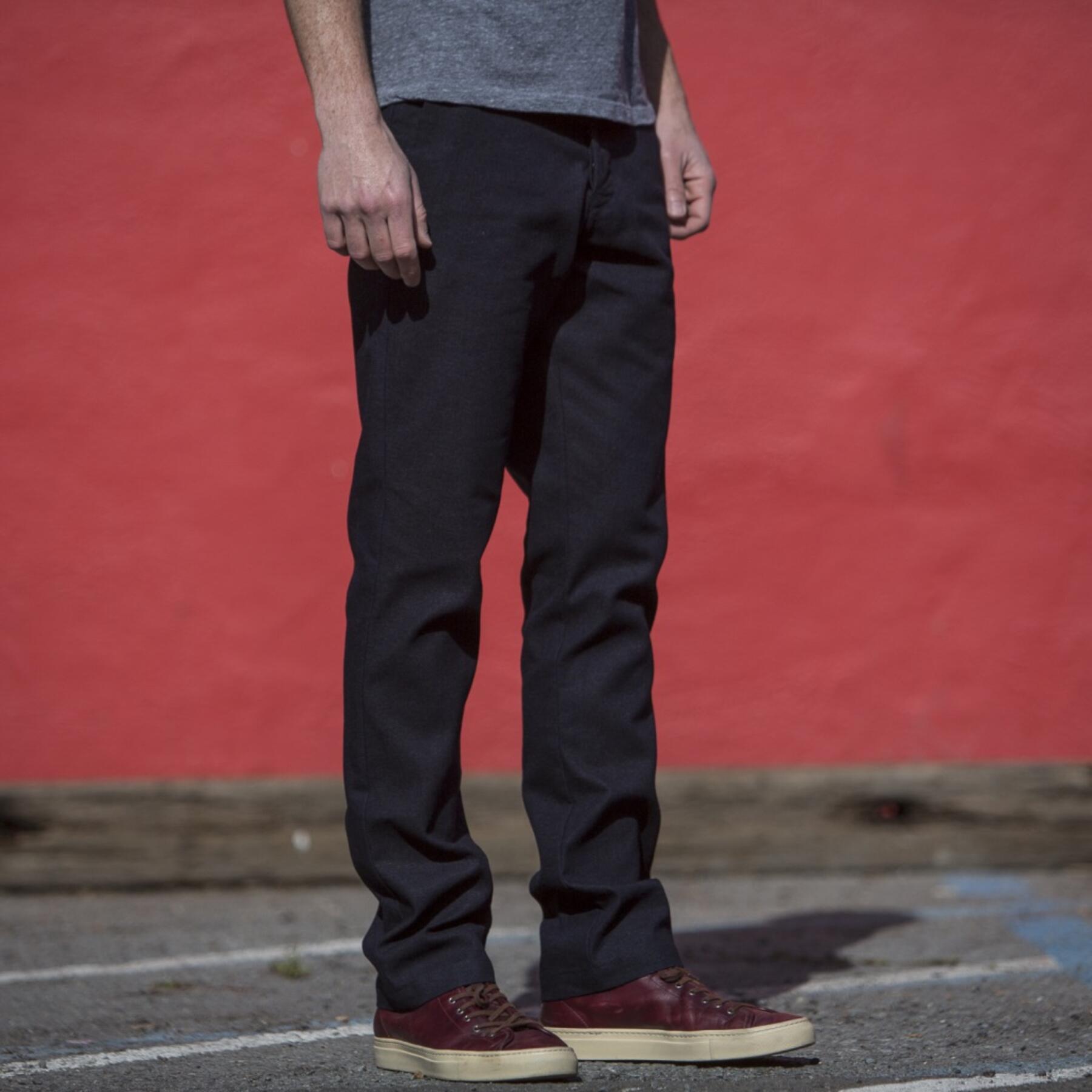 gustin #106 cone indigo canvas chino