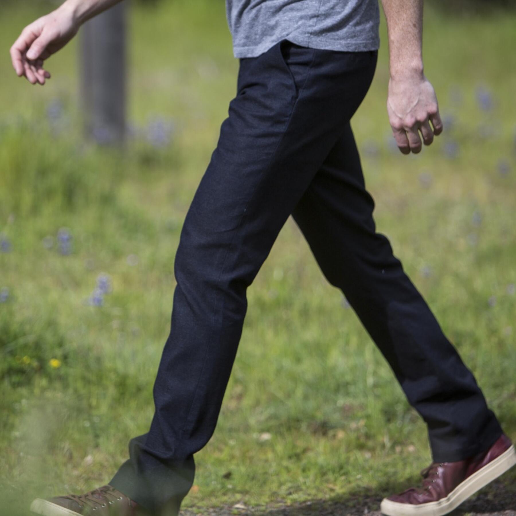 gustin #106 cone indigo canvas chino