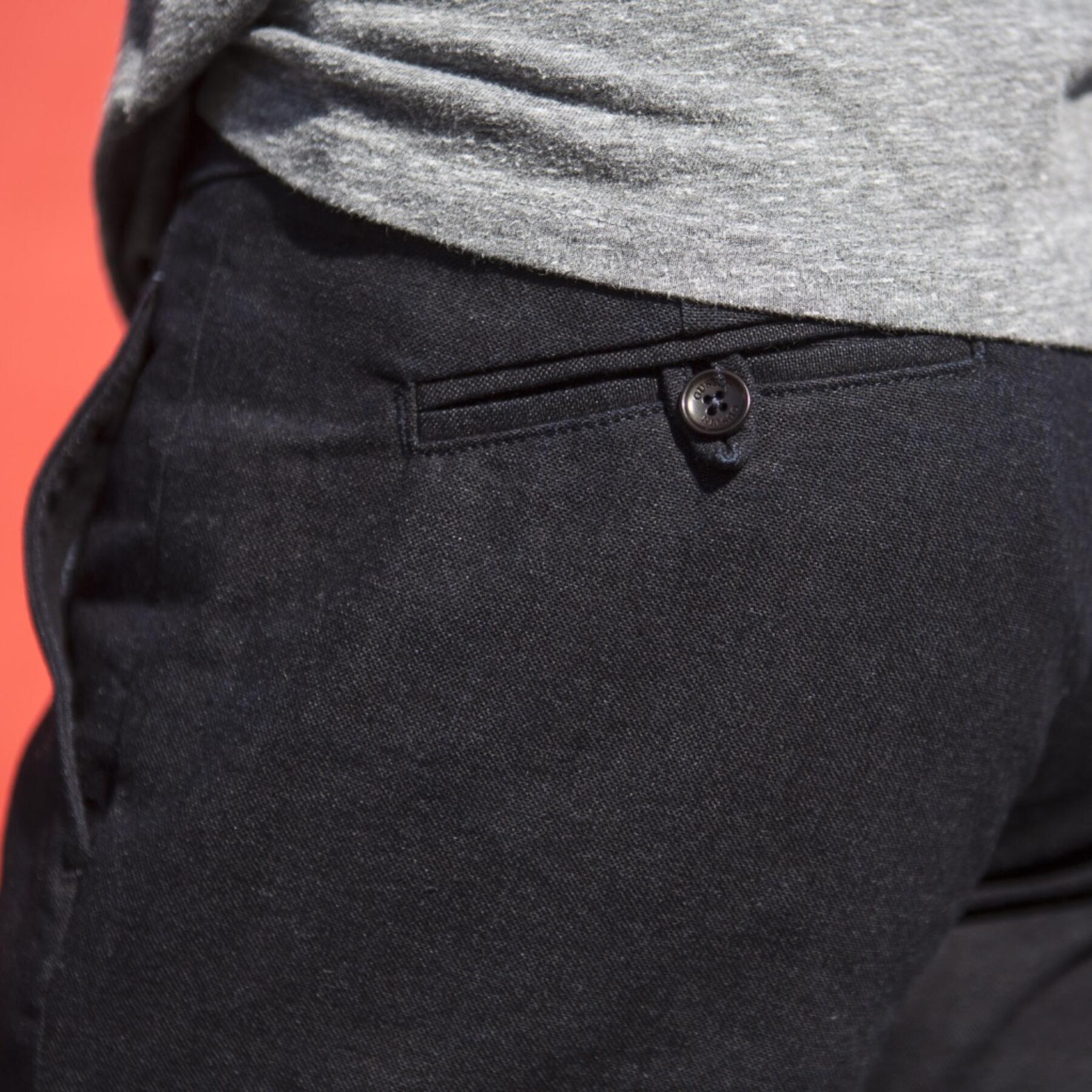 gustin #106 cone indigo canvas chino