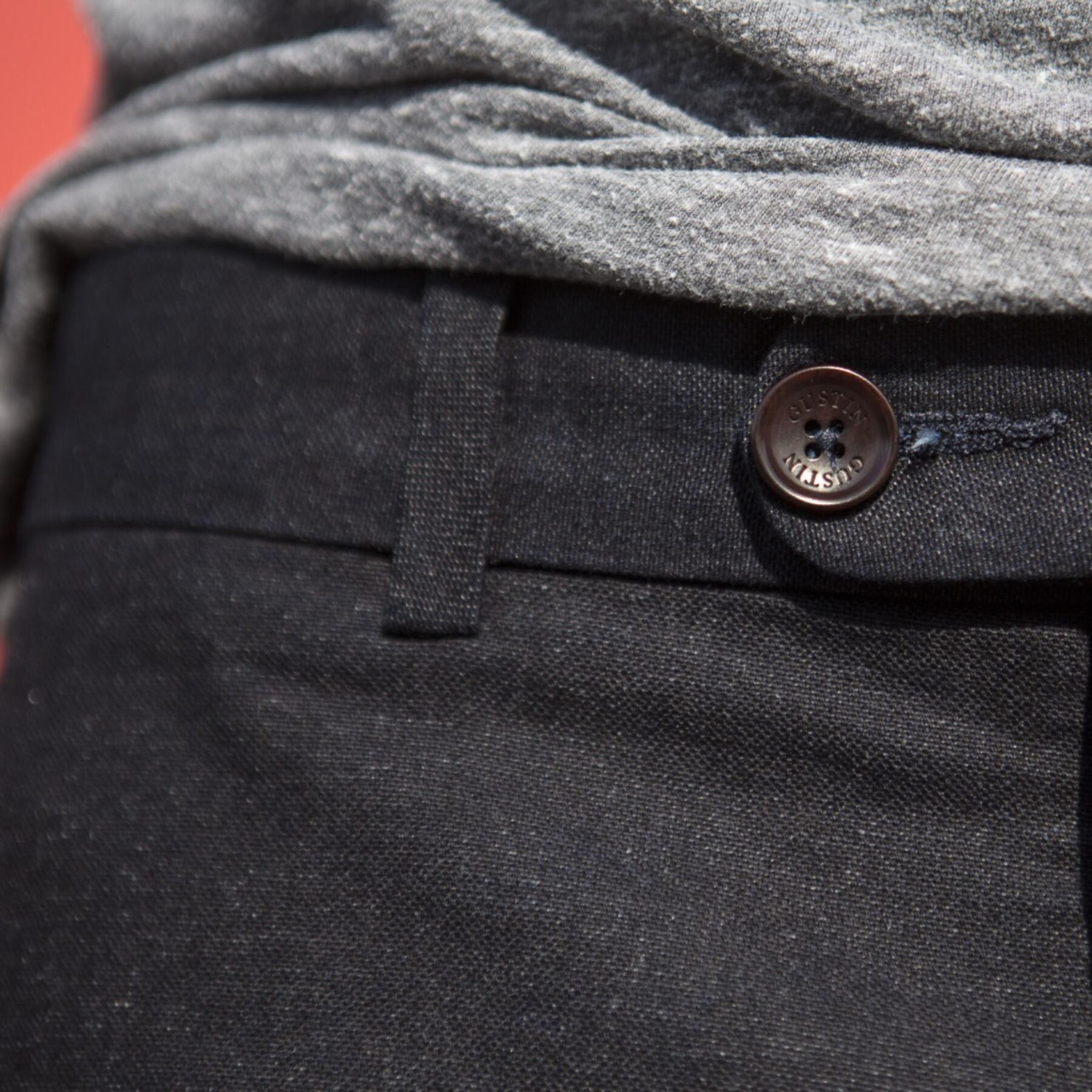 gustin #106 cone indigo canvas chino
