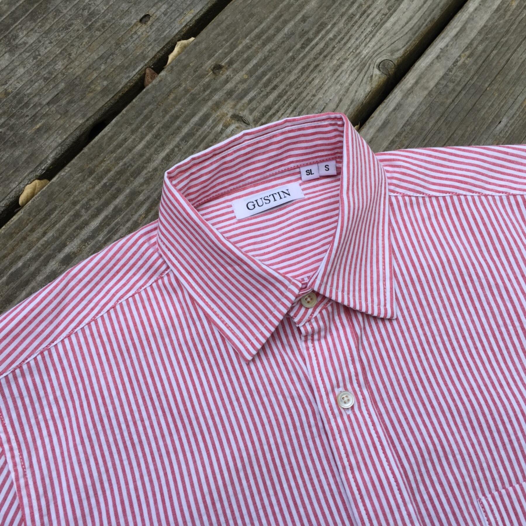 gustin #511 short sleeve japan red stripe