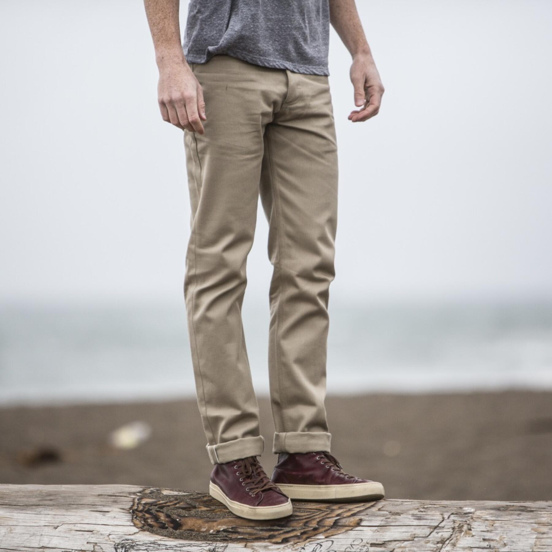 gustin #223 khaki selvedge twill