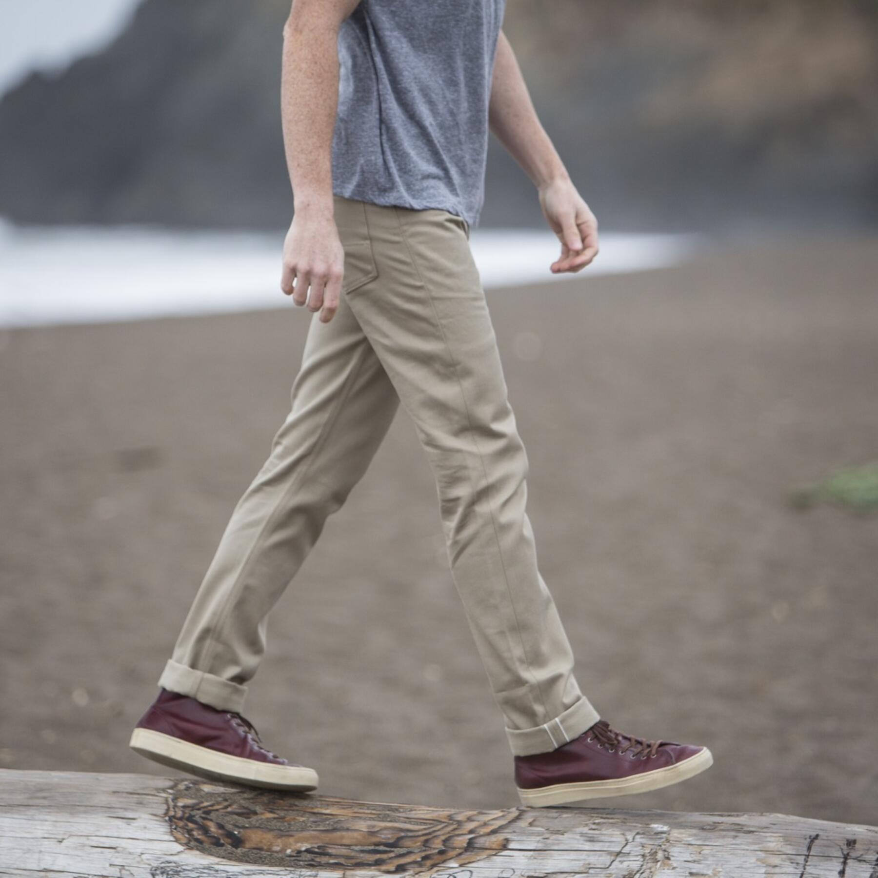 gustin #223 khaki selvedge twill