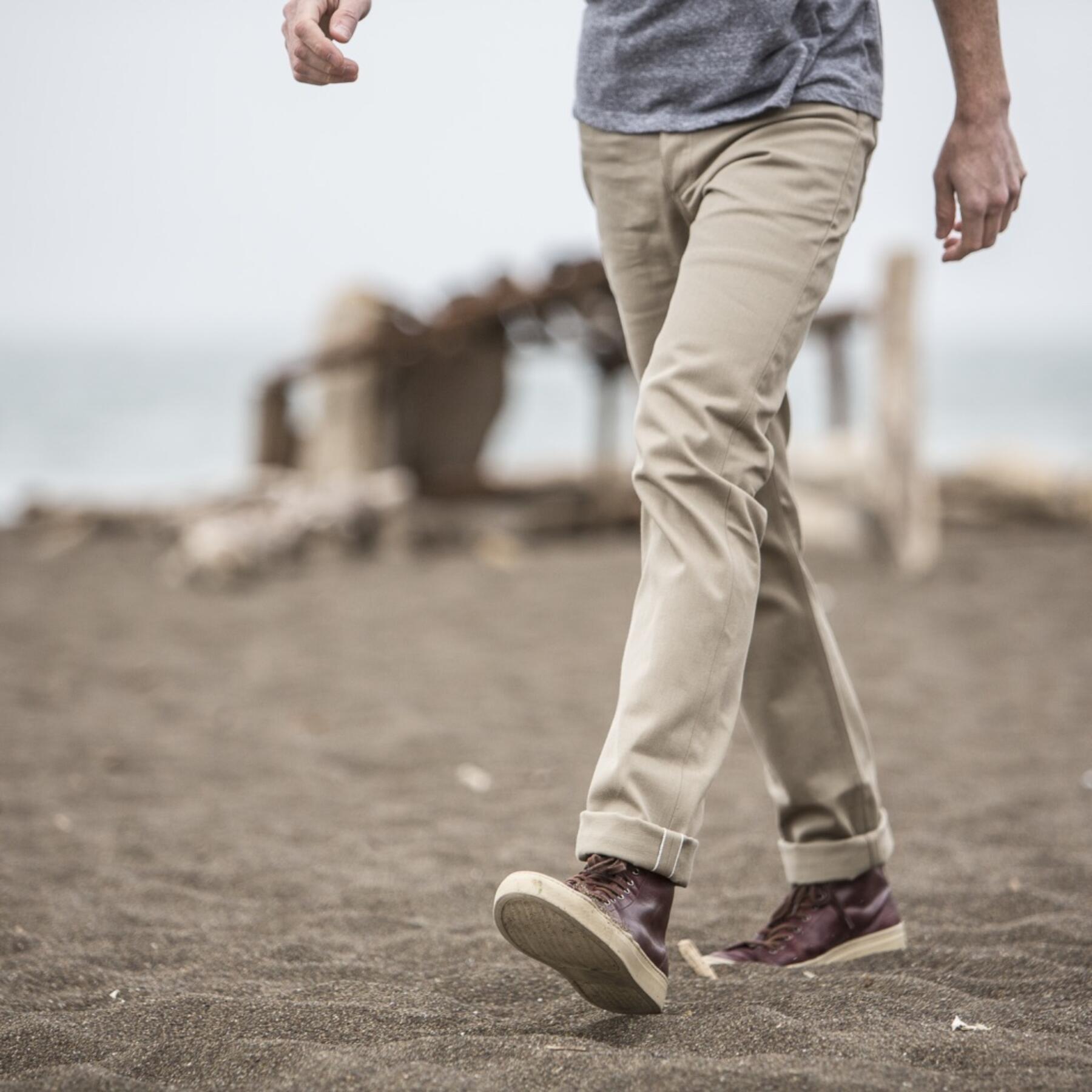 gustin #223 khaki selvedge twill