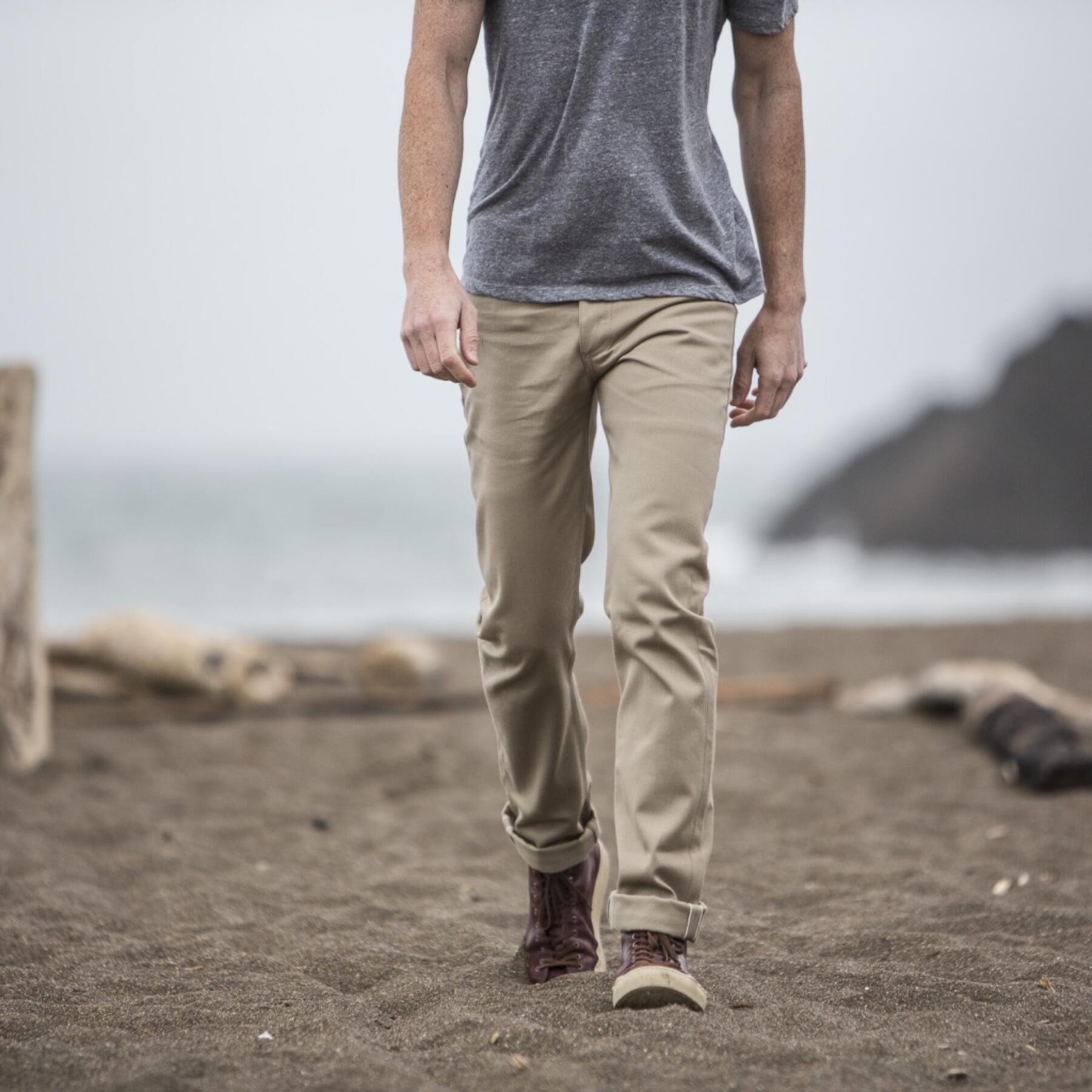 gustin #223 khaki selvedge twill