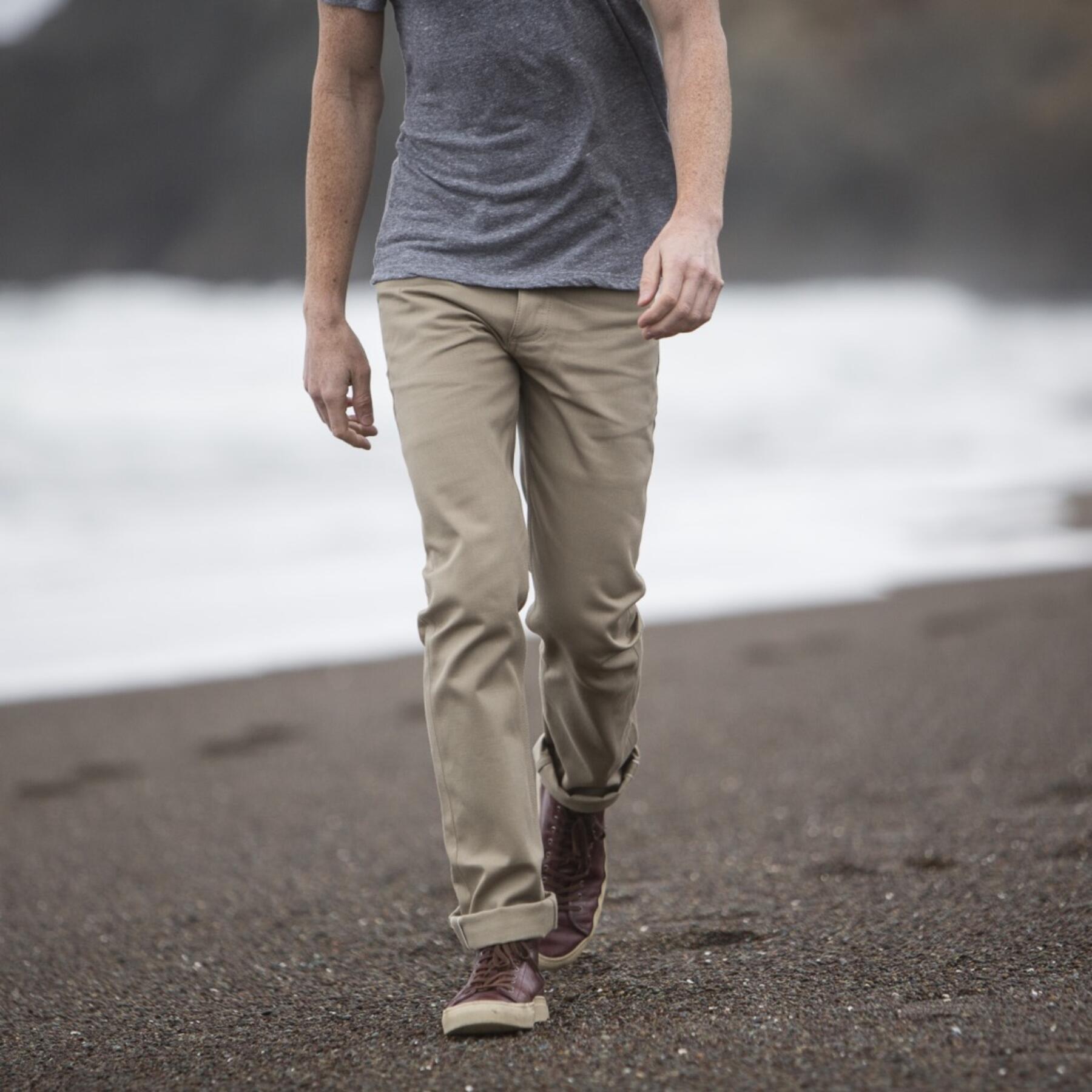 gustin #223 khaki selvedge twill