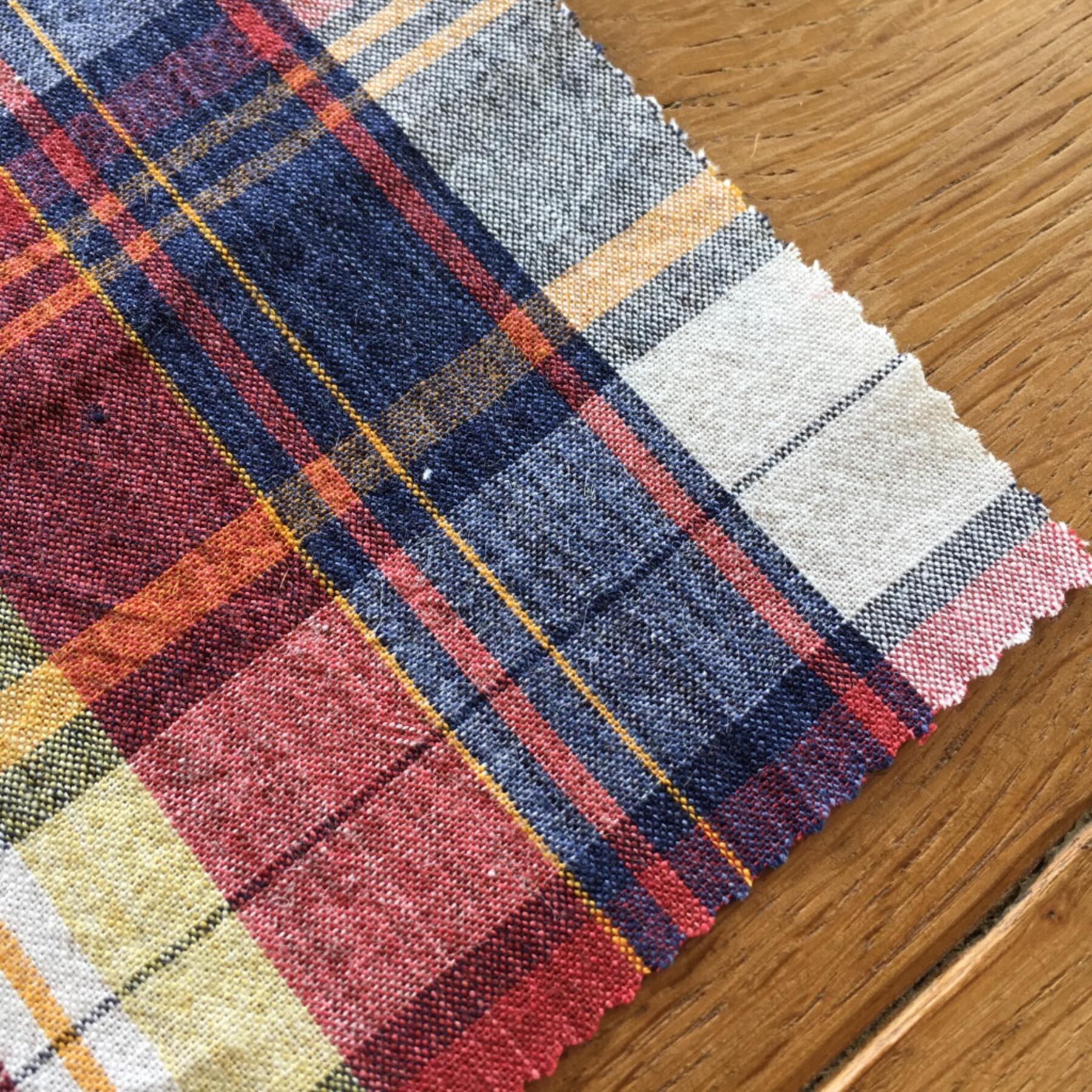 gustin #519 vintage linen plaid