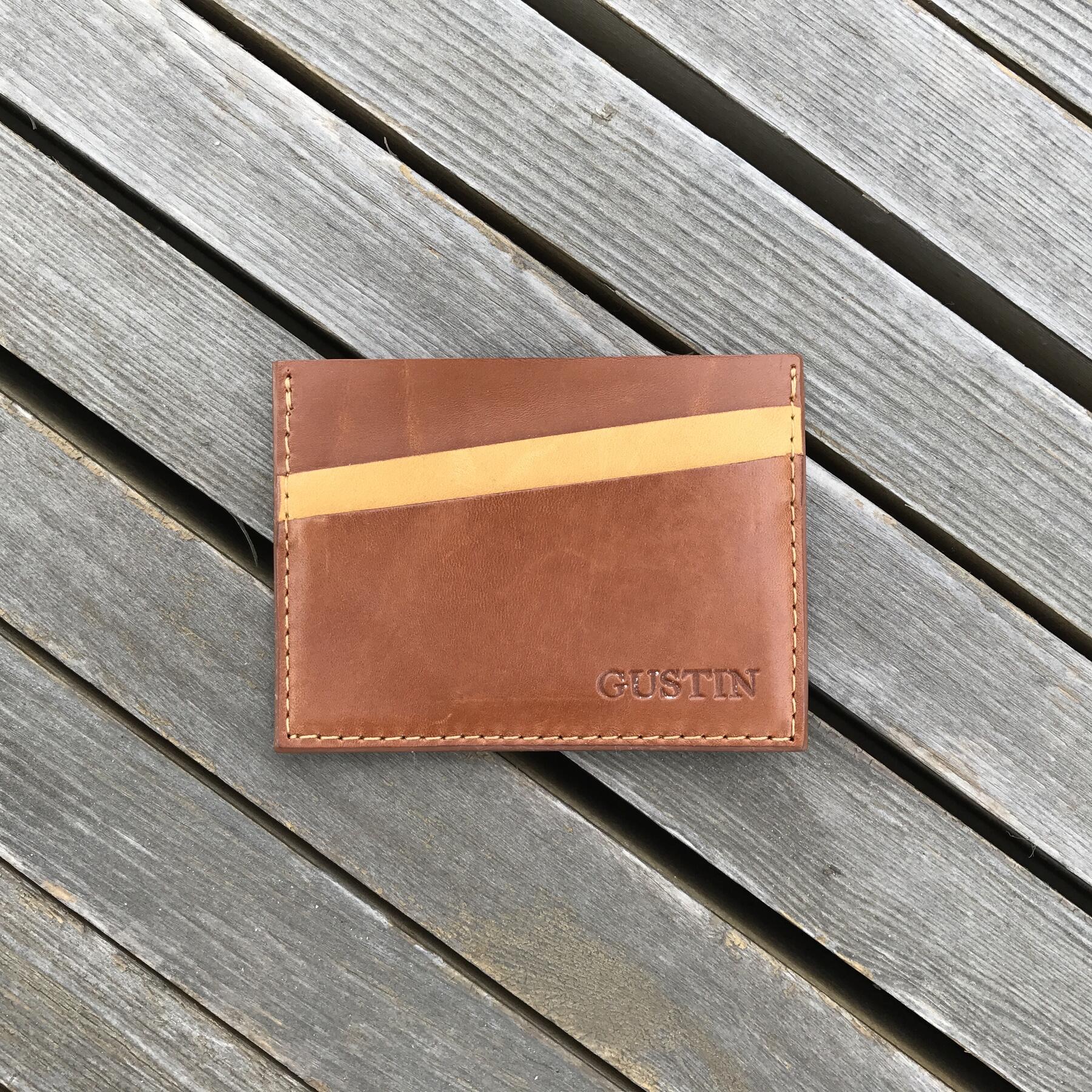 gustin latigo stripe cardholder
