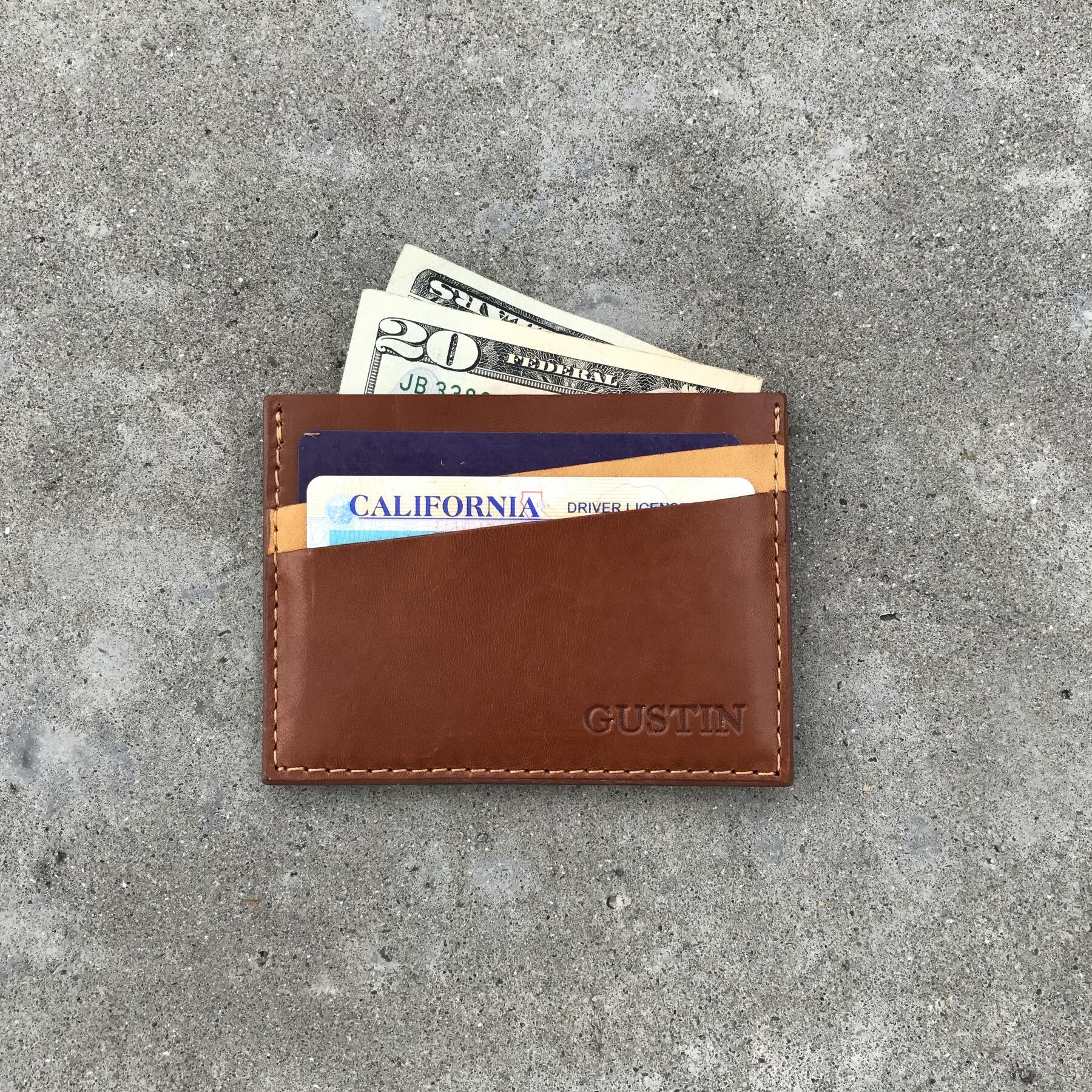 gustin latigo stripe cardholder
