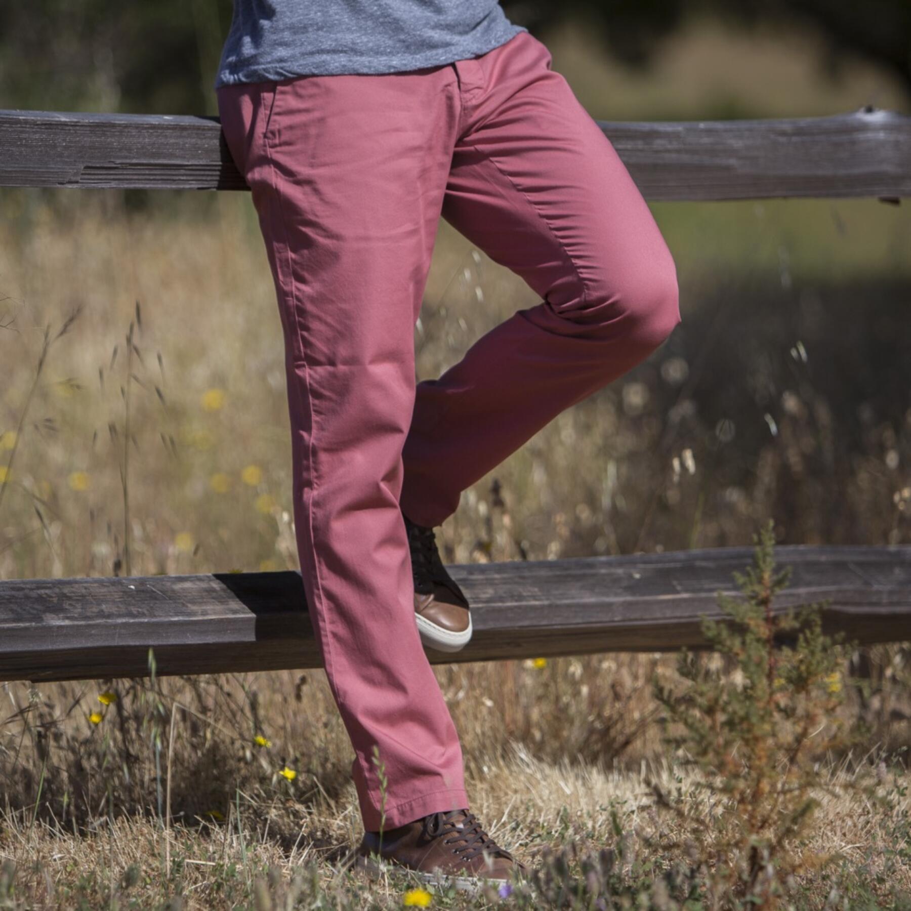 gustin #134 faded red superlight chino