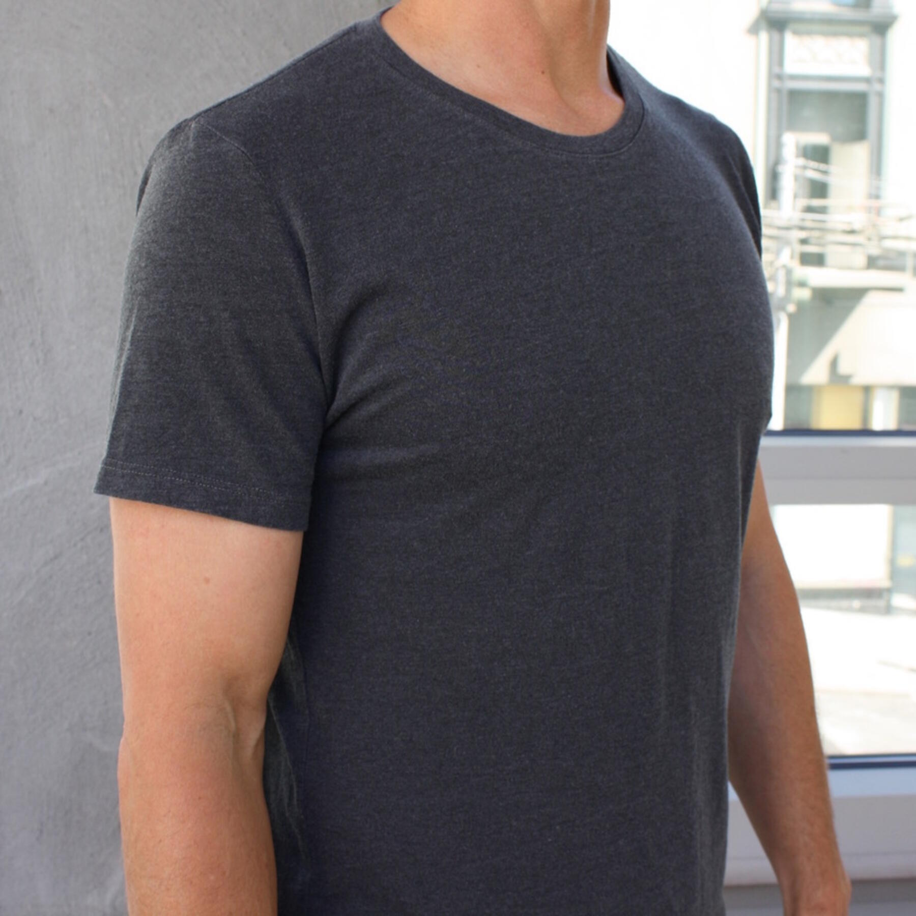 gustin usa t-shirt heather charcoal 2pk