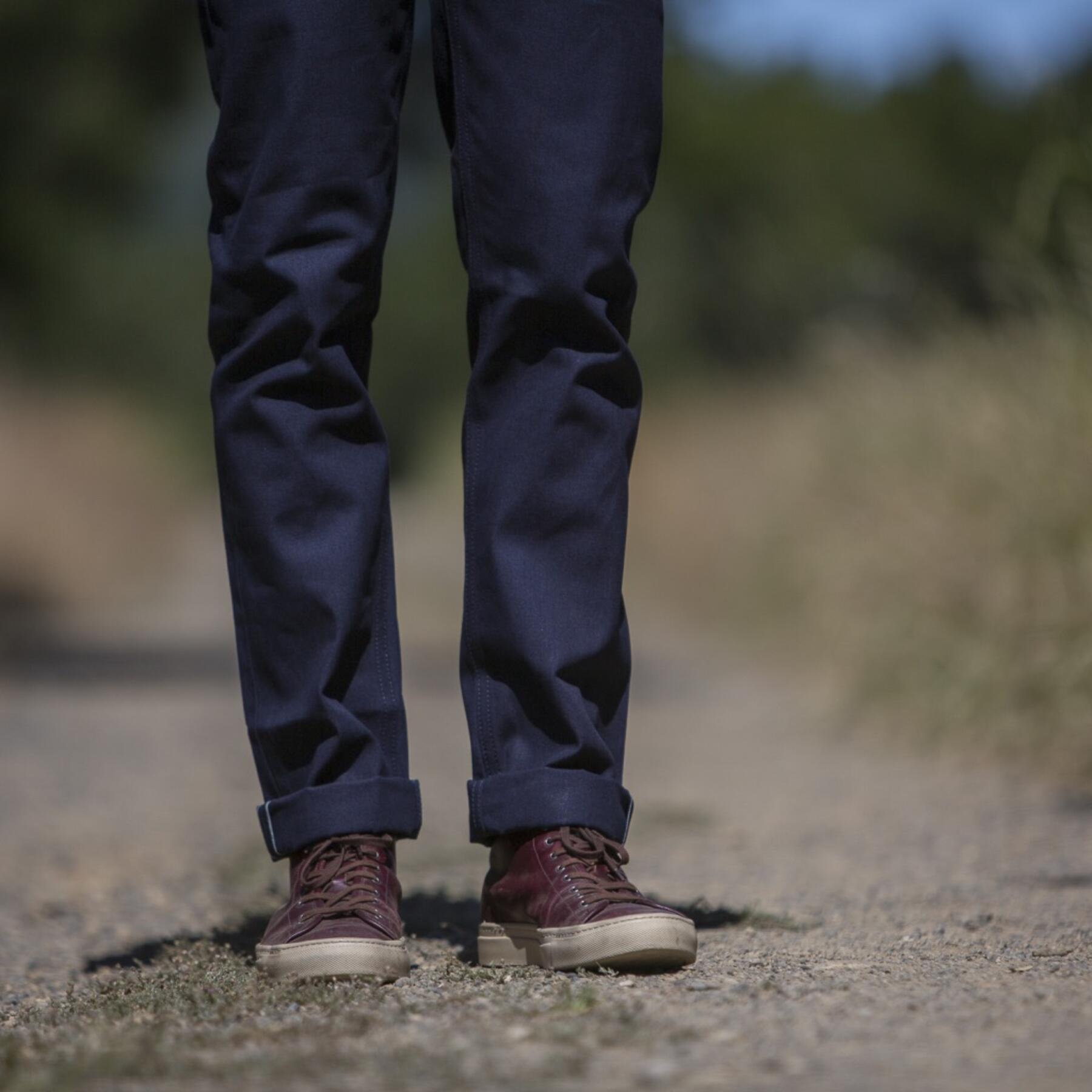 gustin #339 japan indigo selvedge canvas