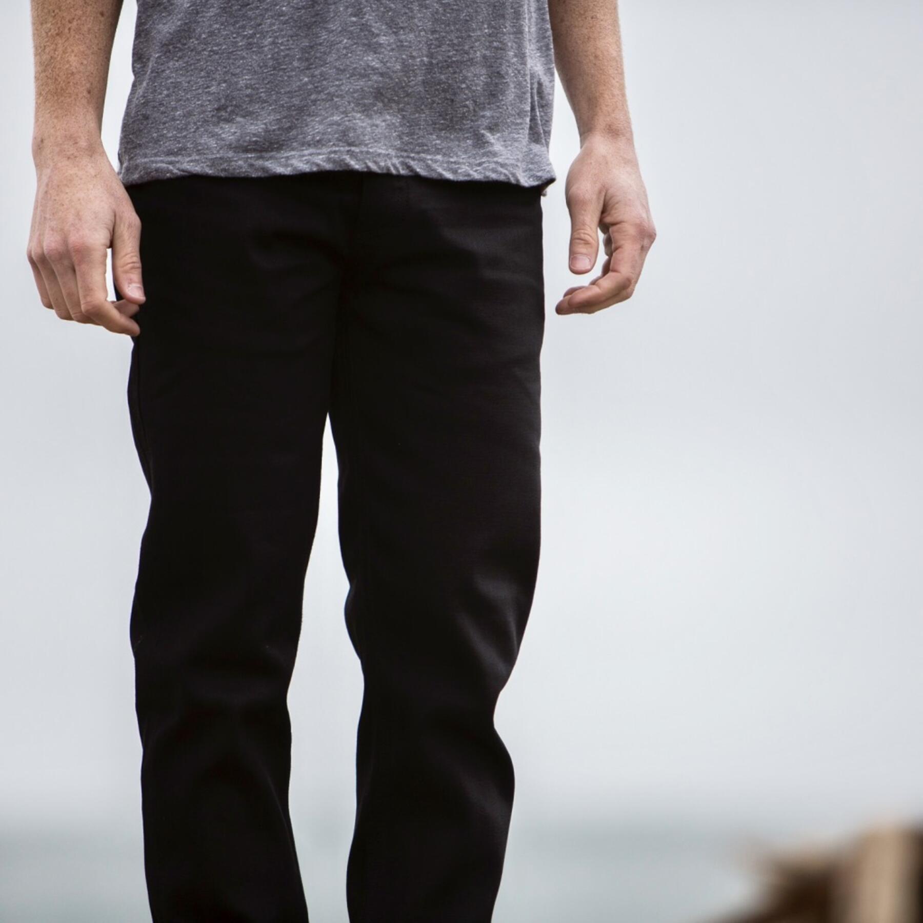 gustin #327 jet black selvedge twill