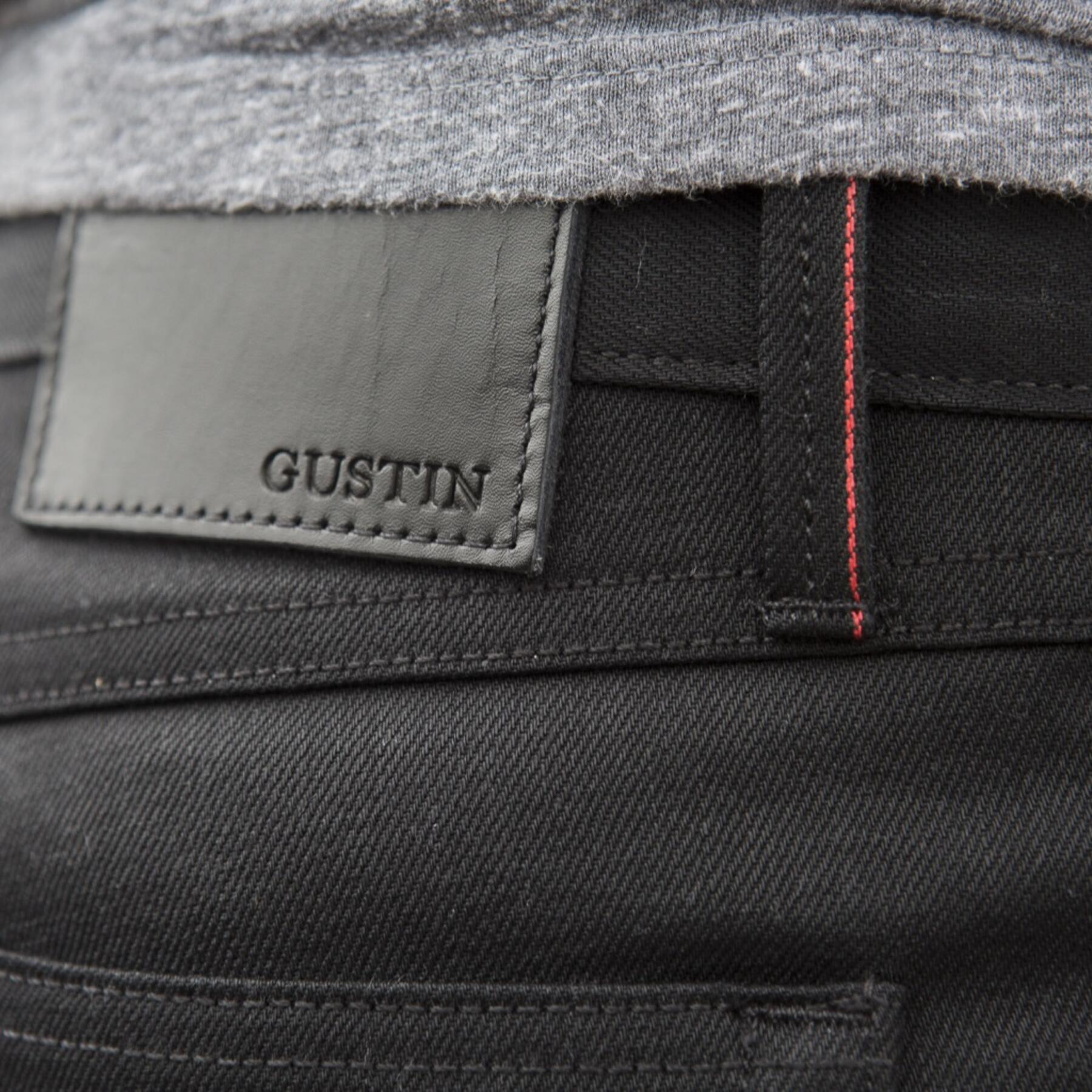 gustin #327 jet black selvedge twill