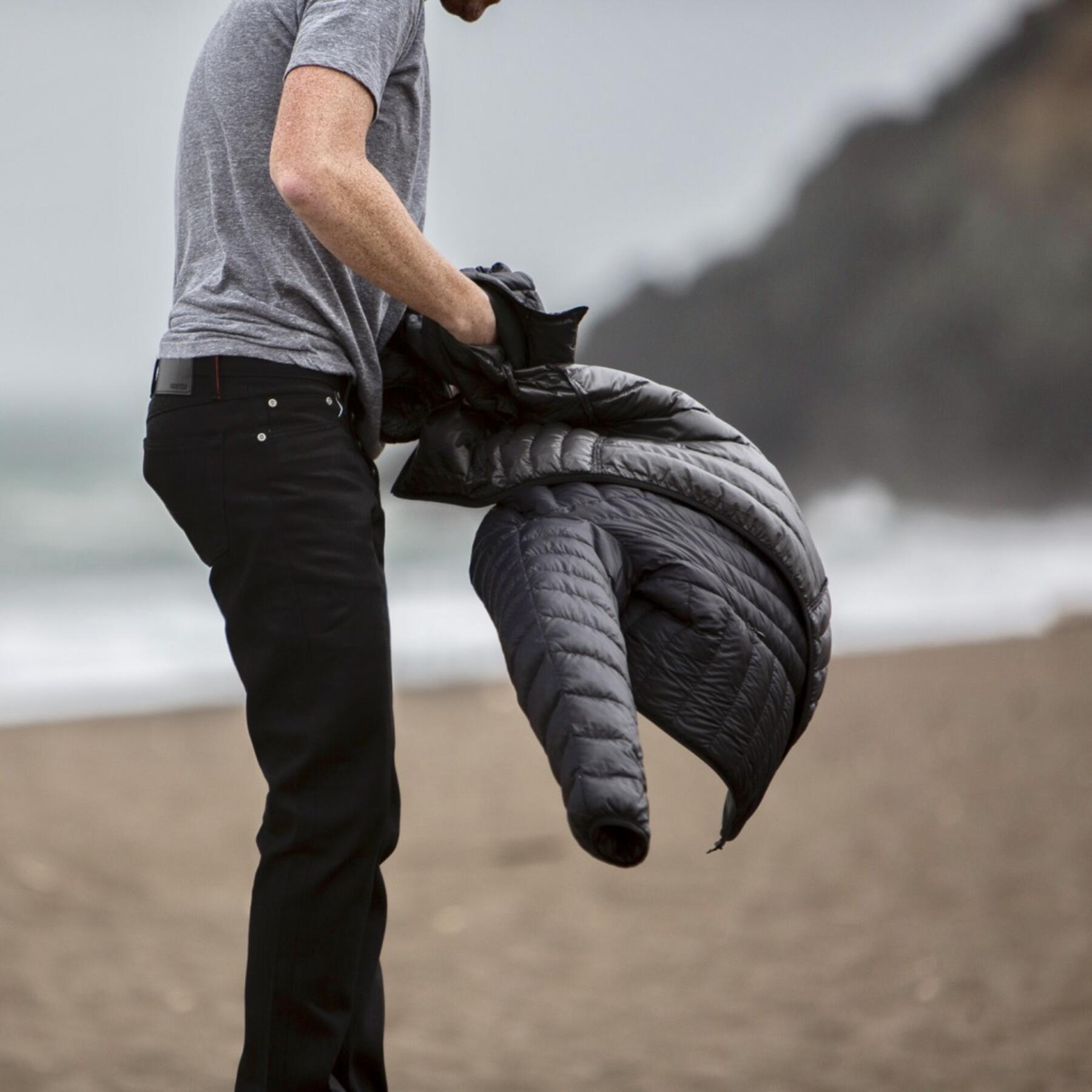 gustin #327 jet black selvedge twill