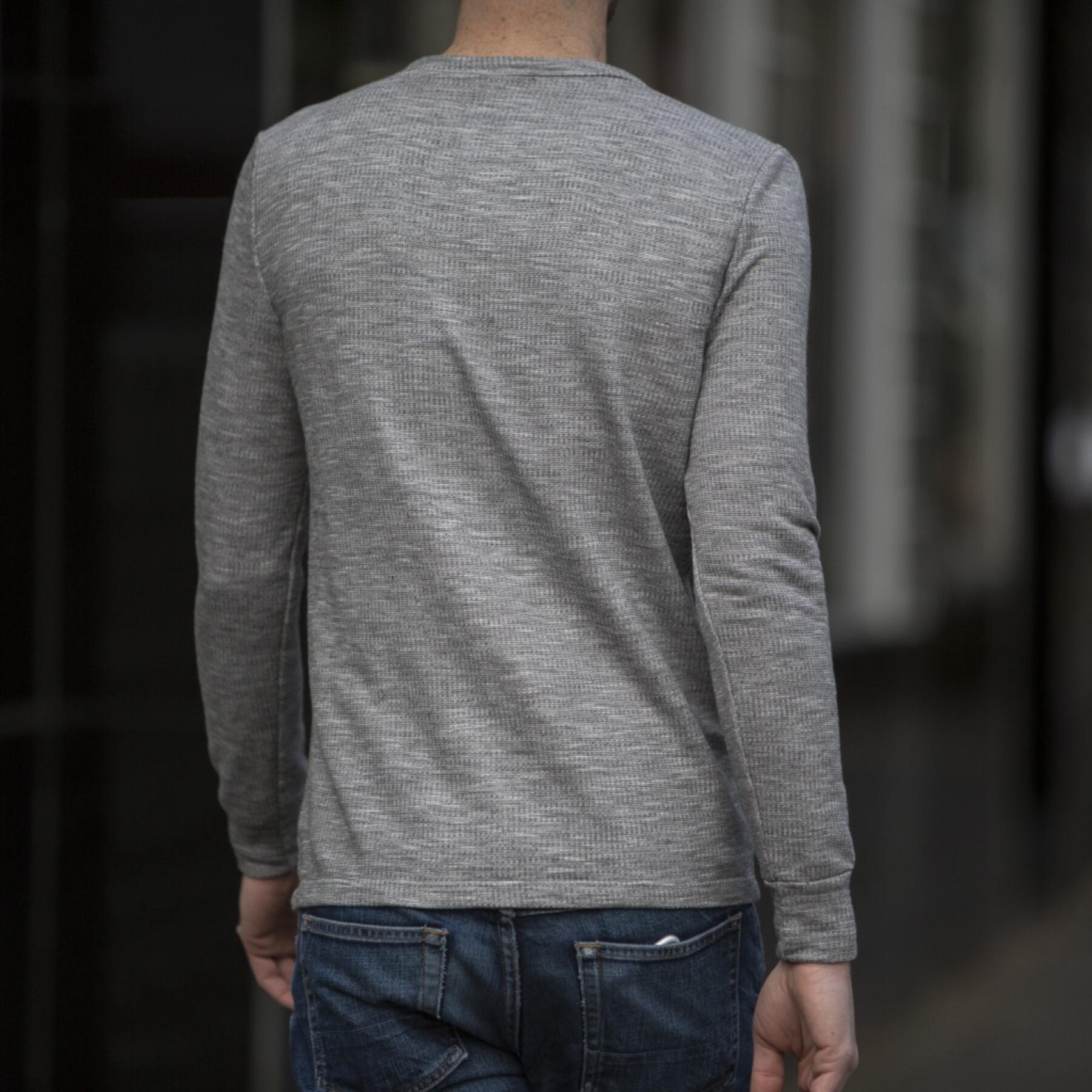gustin grey heather french terry henley