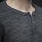 gustin charcoal heather french terry henley