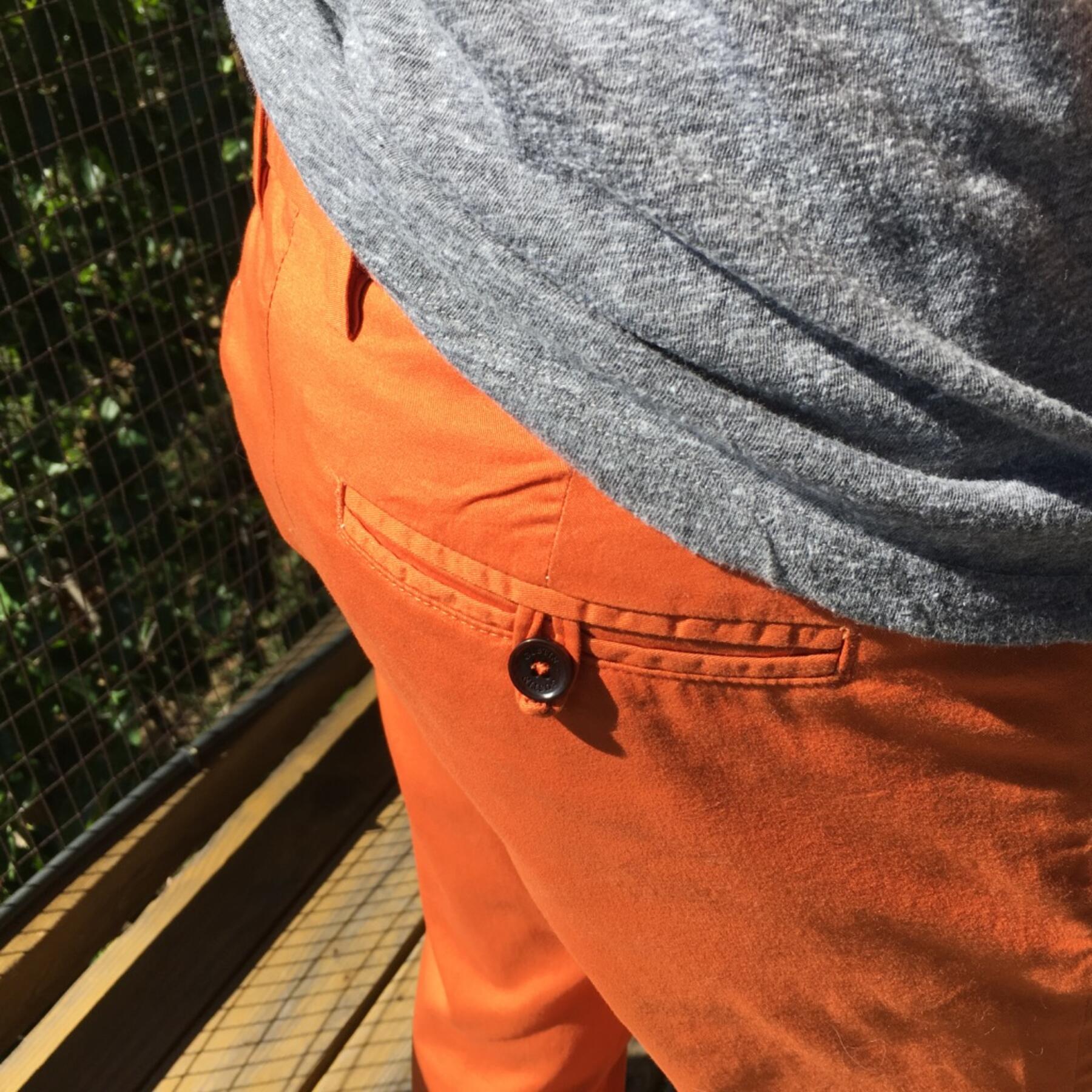 gustin #136 bright orange superlight chino