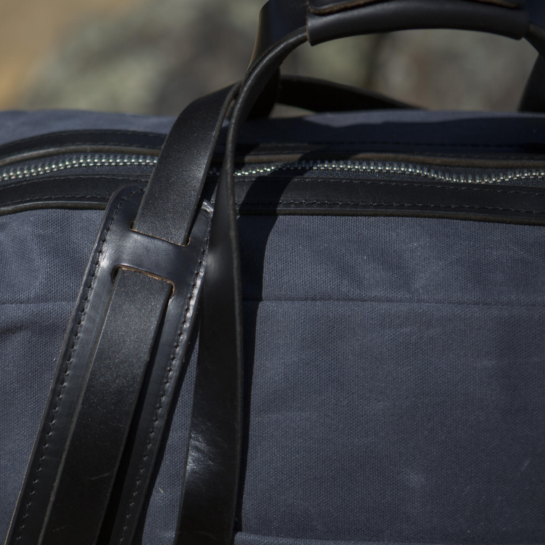 gustin classic duffel - waxed charcoal