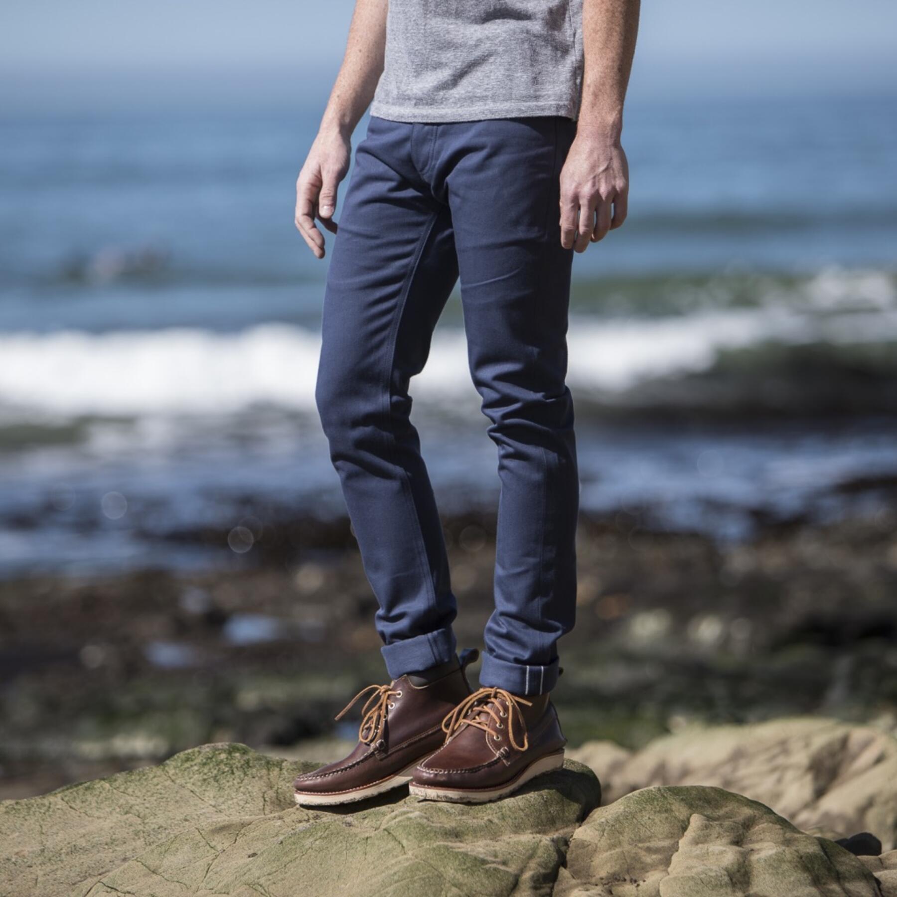 gustin #361 navy selvedge twill