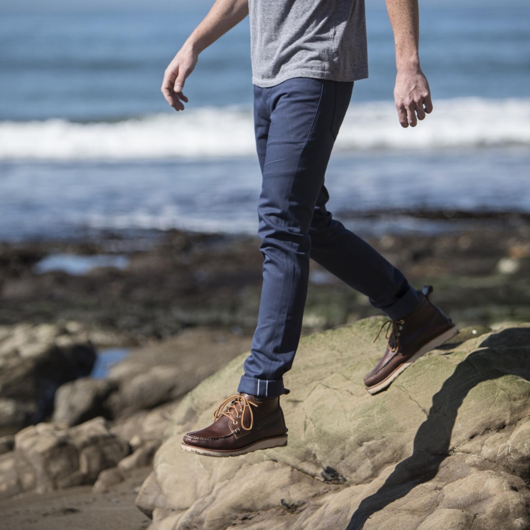 gustin #361 navy selvedge twill
