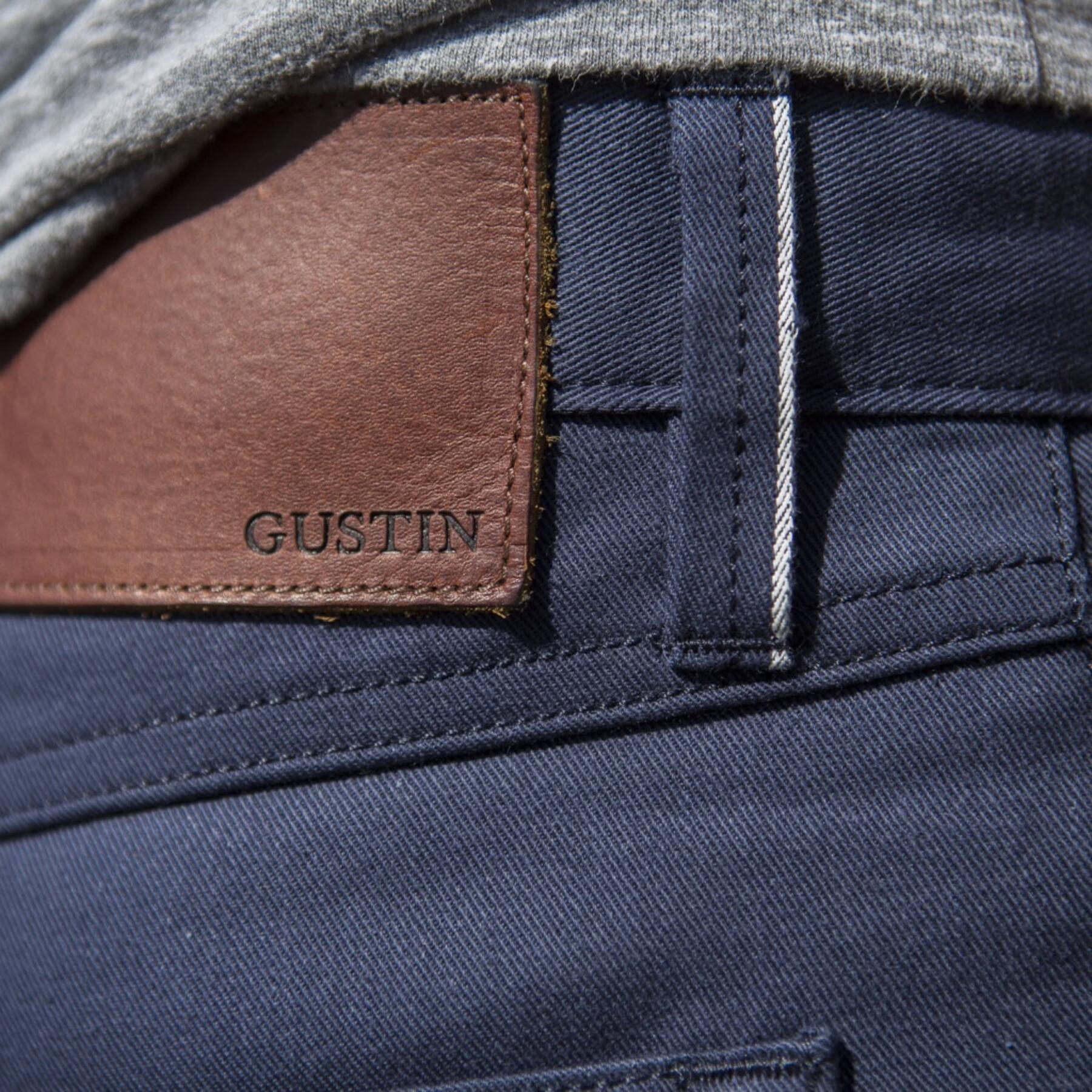 gustin #361 navy selvedge twill