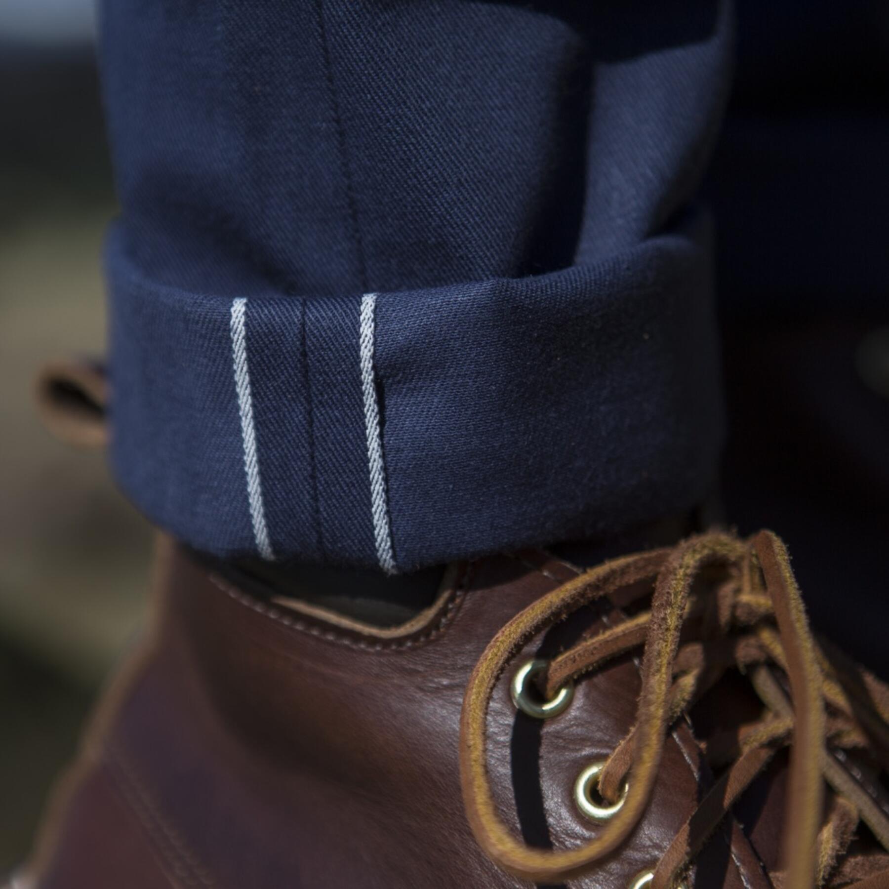 gustin #361 navy selvedge twill